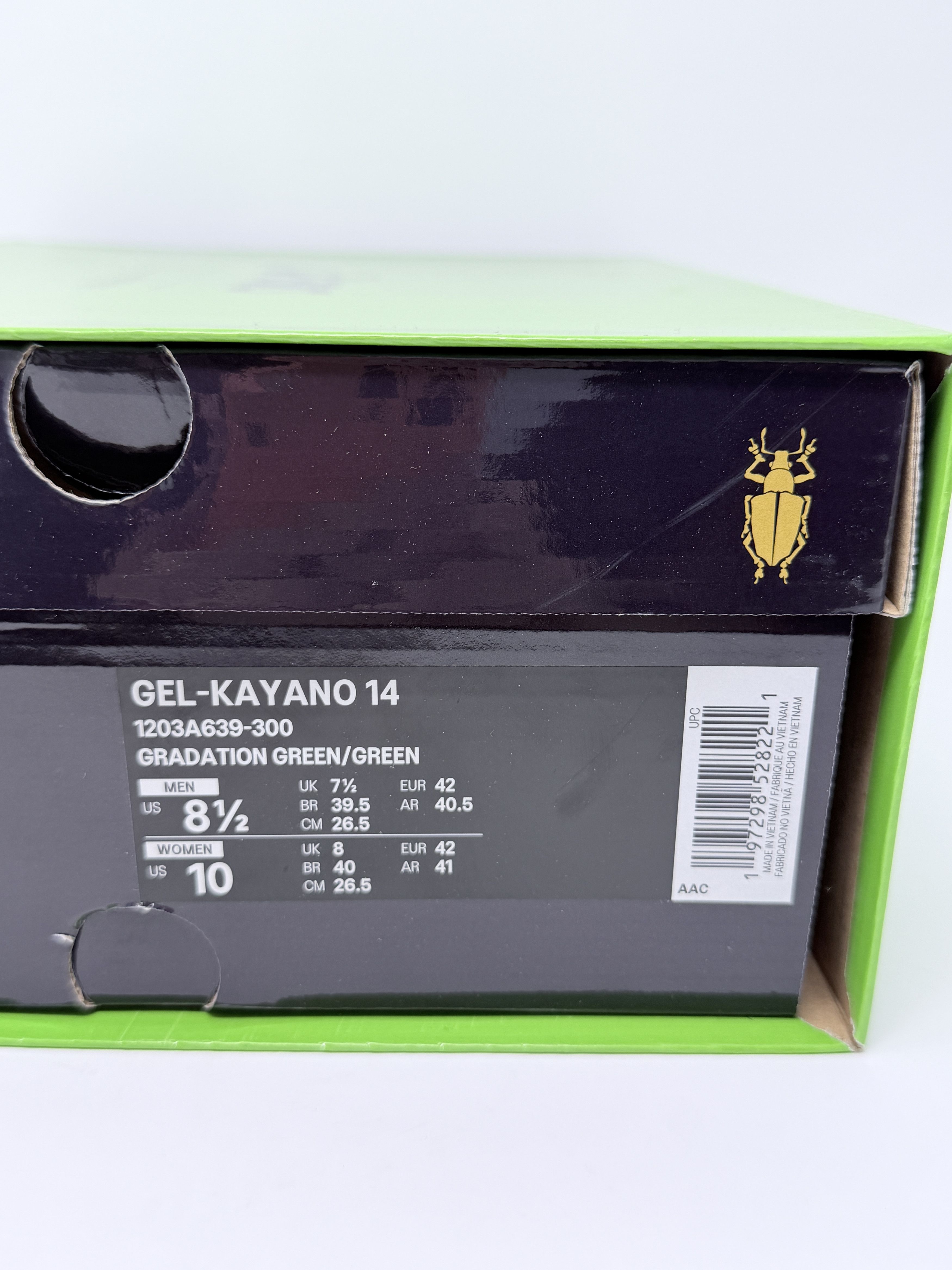 Asics P. Andrade Gel Kayano 14 Gradation Green Brazil PIET Size US 8.5 / EU 41-42 - 10 Thumbnail