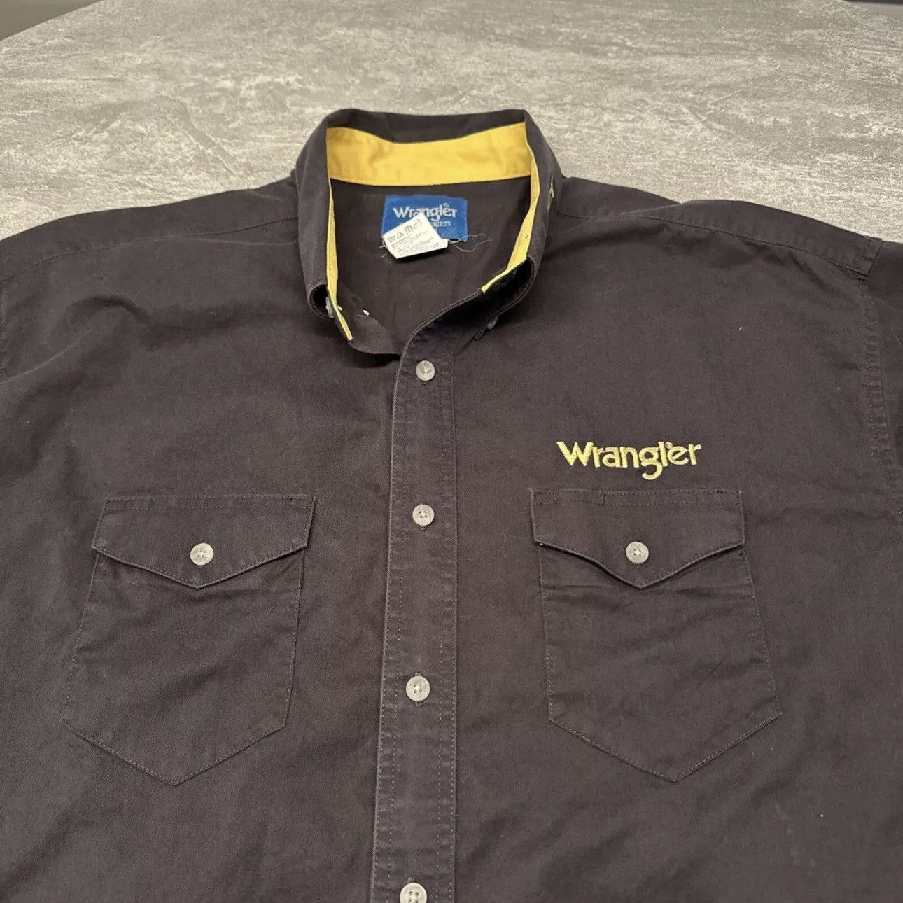 Vintage × Wrangler Vintage Wrangler Button Shirt Rodeo Spell Out Western Cowboy Size US XXL / EU 58 / 5 - 4 Thumbnail
