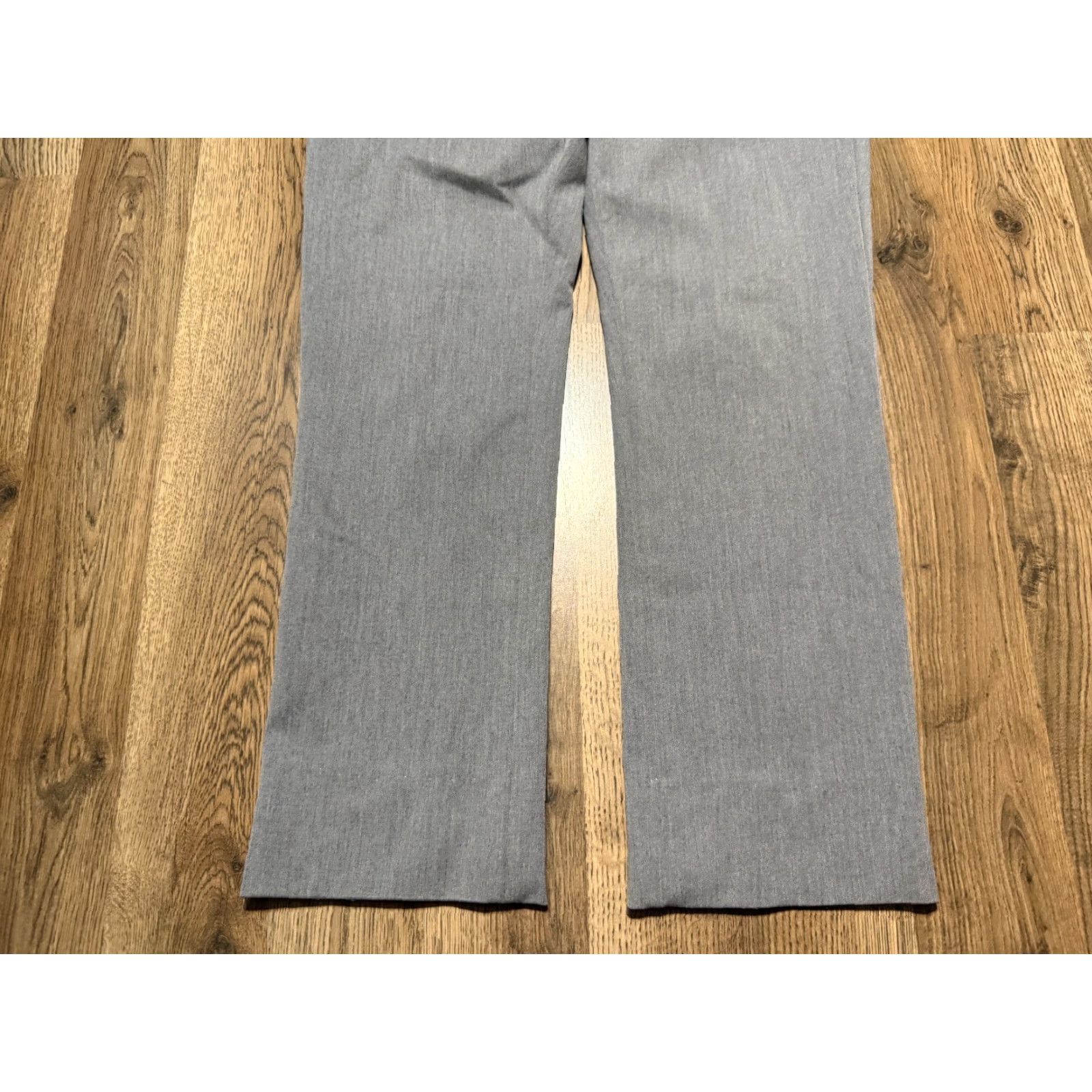 Express Express Pants Women's 10R Gray Flat Front Straight Dress Pants Shirt? Size 32" / US 10 / IT 46 - 3 Thumbnail