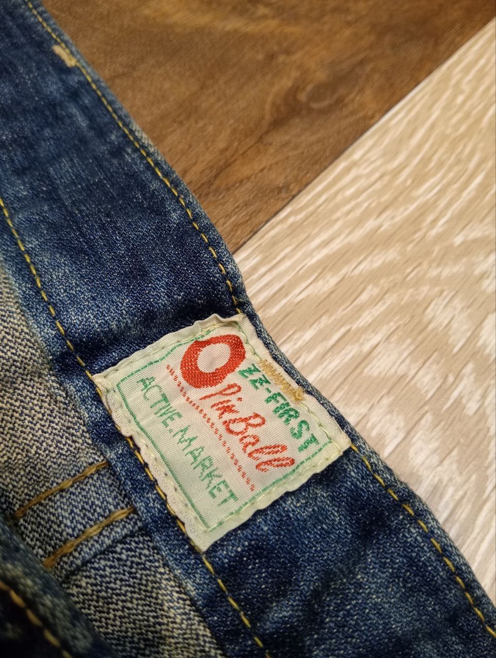 If Six Was Nine OZZ FIRST PINBALL BLUE DISTRESSED FLARED PANTS Size US 32 / EU 48 - 7 Thumbnail