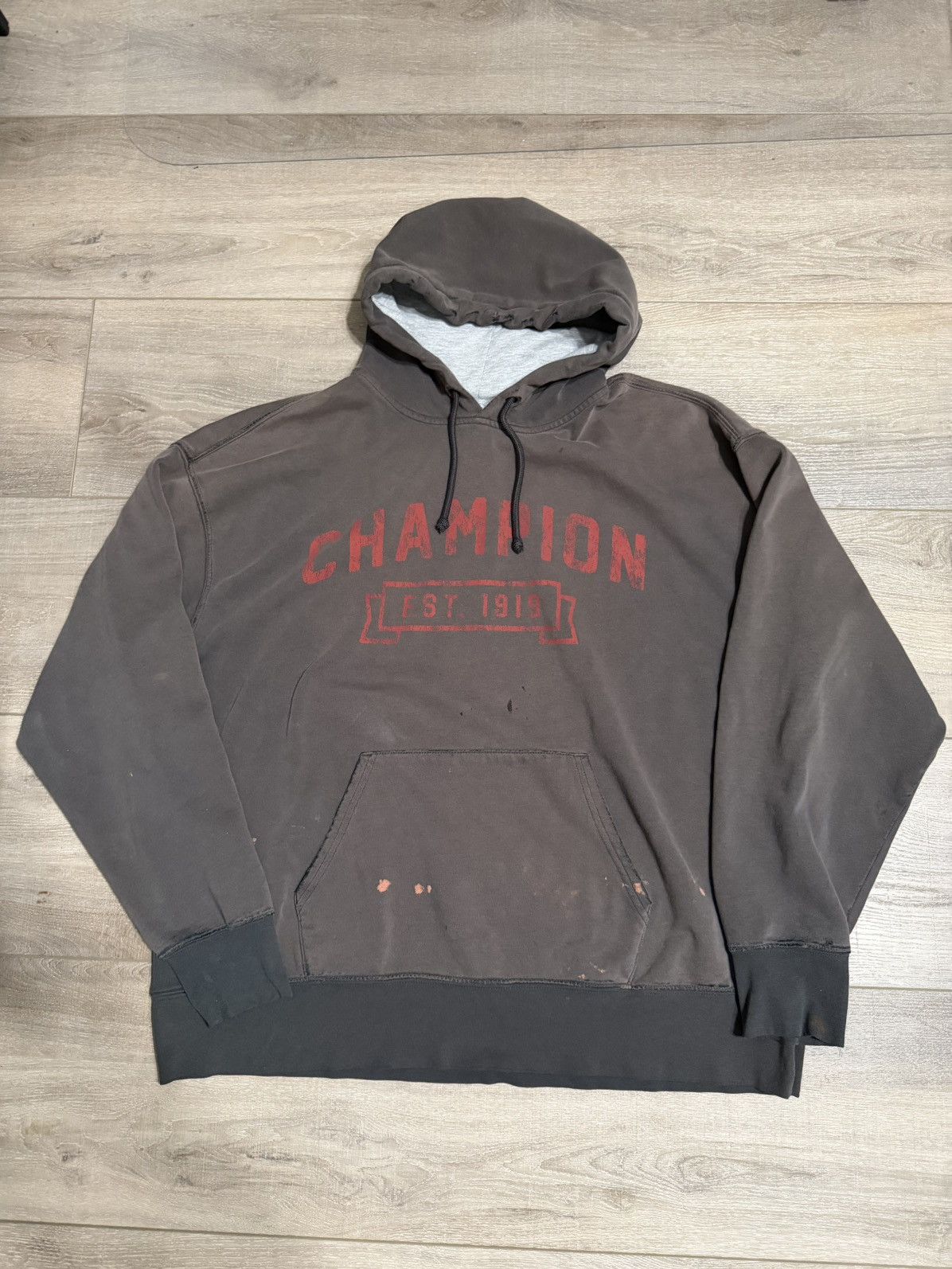 Champion Vintage Sun faded Champion Hoodie Size US XL / EU 56 / 4 - 1 Thumbnail