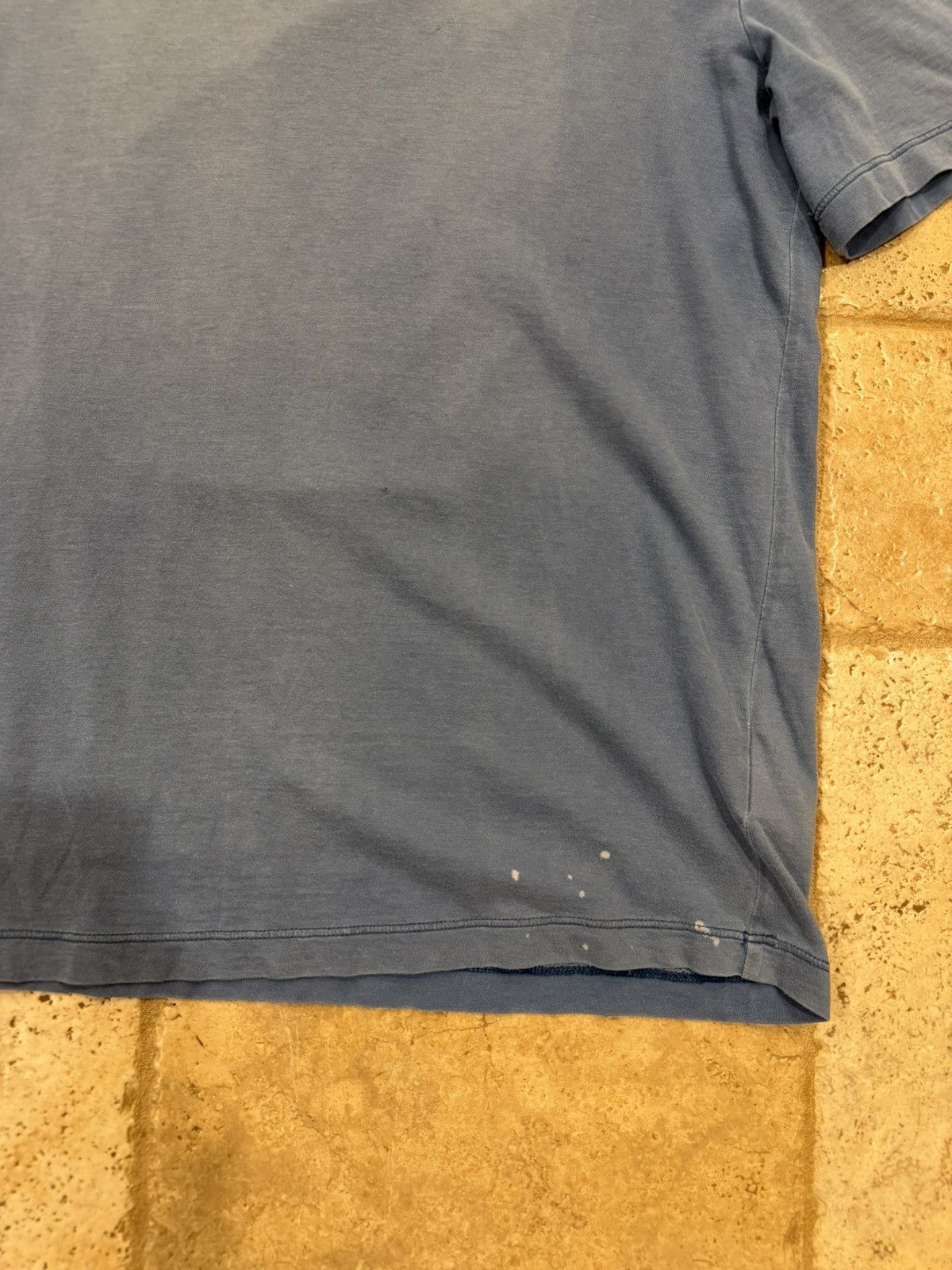 Maison Margiela Maison Margiela Replica Logo Faded Blue Oversized T-Shirt Size US S / EU 44-46 / 1 - 8 Thumbnail