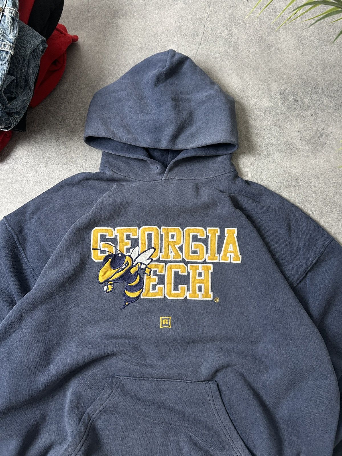 Russell Athletic Vintage Russel Athletics Georgia Ech true faded hoodies Size US XL / EU 56 / 4 - 4 Thumbnail
