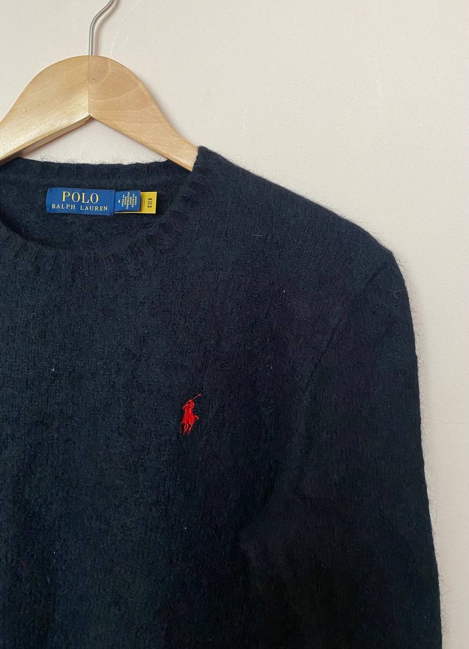 Polo Ralph Lauren Polo Ralph Lauren Sweater Black 100% Wool Crew Neck Mens M Size US M / EU 48-50 / 2 - 2 Thumbnail