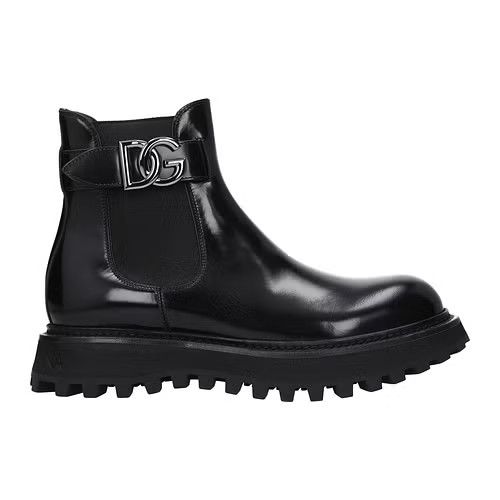 image of Dolce Gabbana Ob1O1E0324 Ankle Boots In Black, Men's (Size 7)