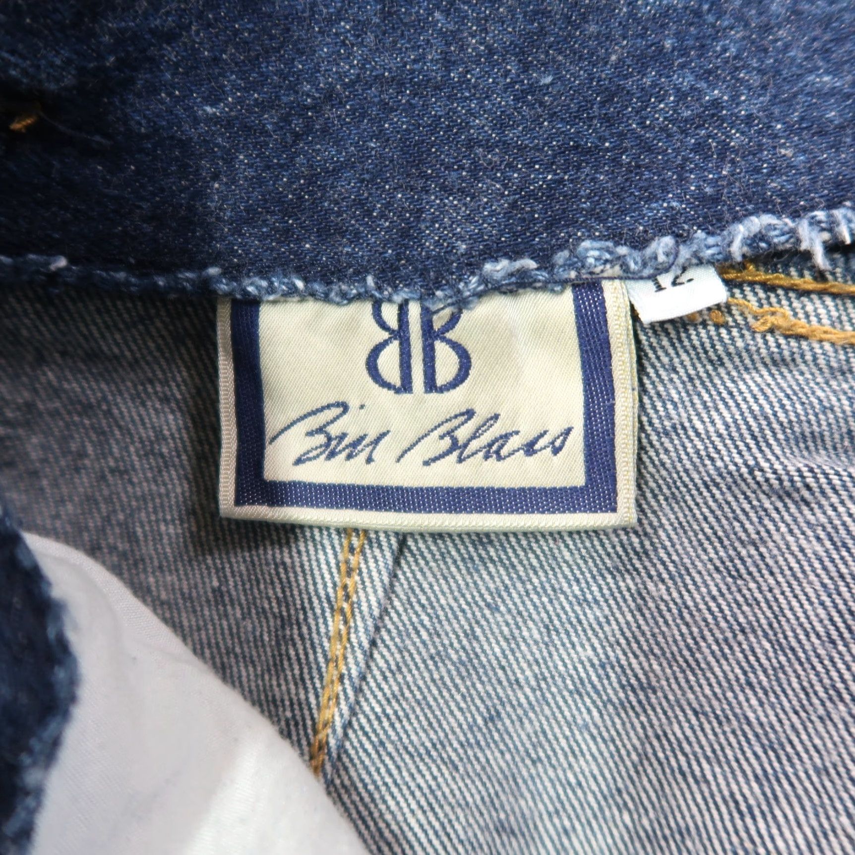 Bill Blass VINTAGE Bill Blass Jeans Women's 12 High Rise Tapered 31 Inseam Denim Blue 100% Cotton 5-Pocket Size 34" / US 12 / IT 48 - 5 Thumbnail