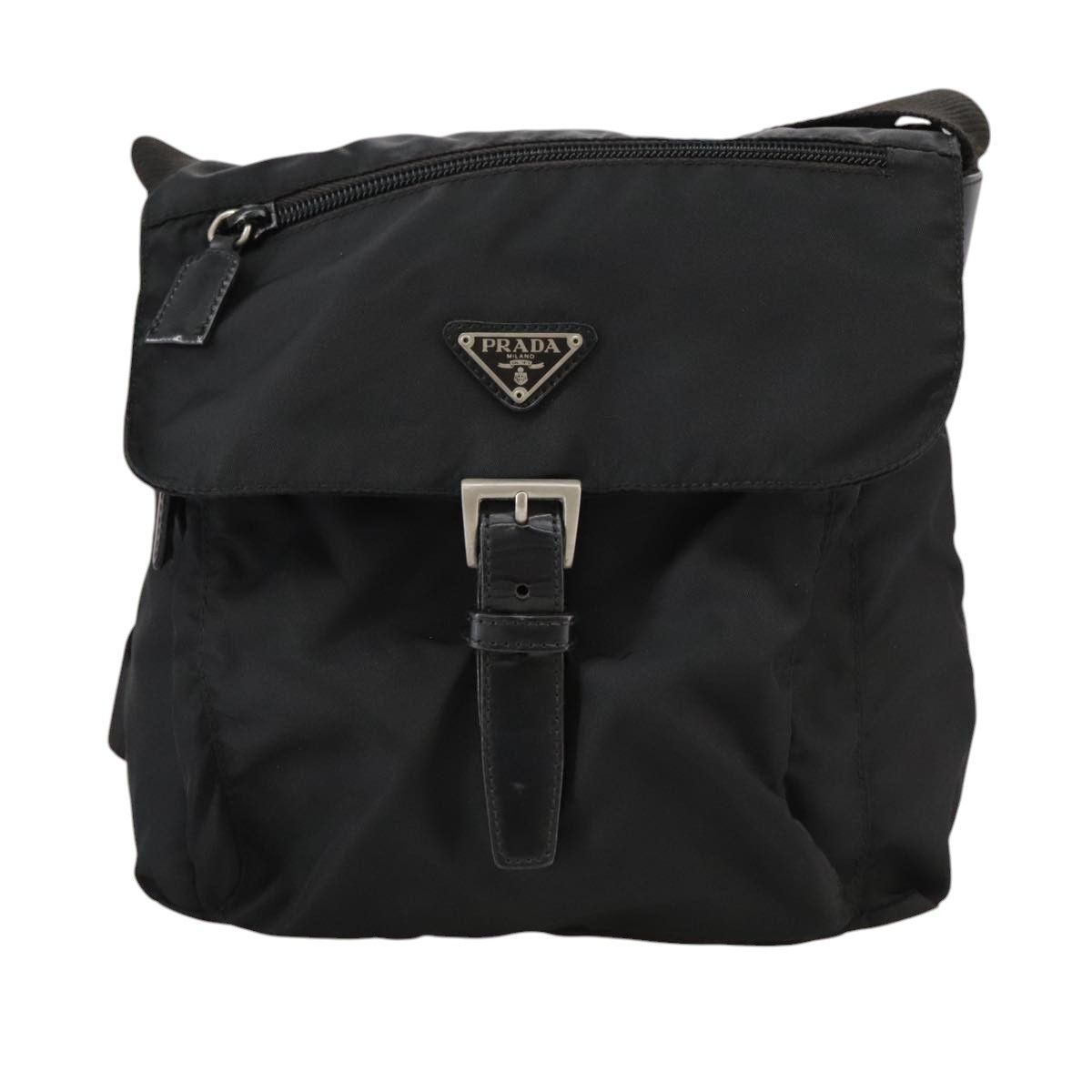 Prada Re-Nylon Black Synthetic Shoulder Bag (Pre-Owned) Size ONE SIZE - 1 Thumbnail