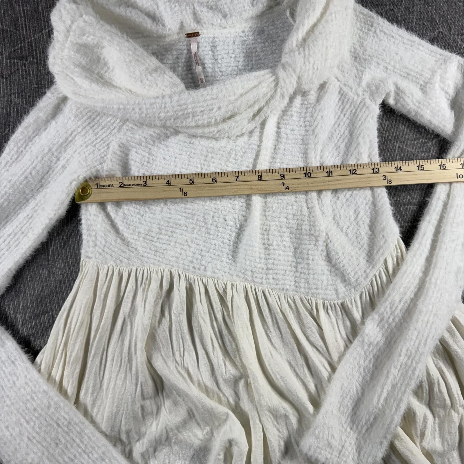 Free People Free People Shirt Women's XS White Long sleeve Size XS / US 0-2 / IT 36-38 - 5 Thumbnail