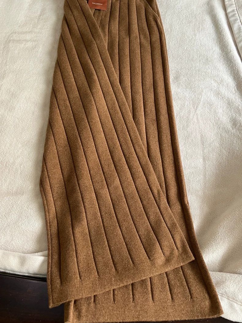 Loro Piana LORO PIANA Small cashmere wide leg pants Size 41" - 3 Thumbnail