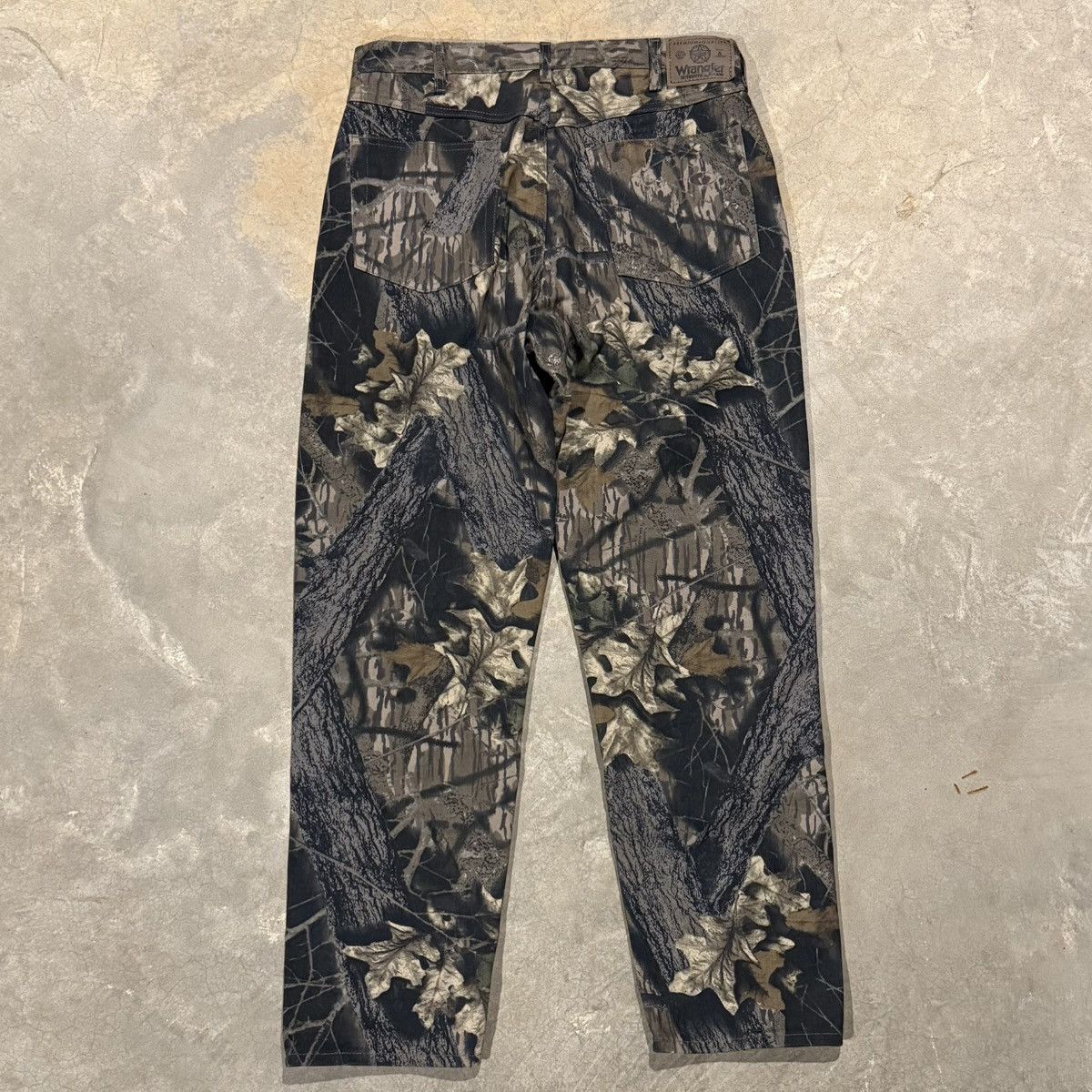 Wrangler 2000s Wrangler Mossy Oak Woodland Camo Double Knee Jeans Y2K Size US 34 / EU 50 - 7 Thumbnail