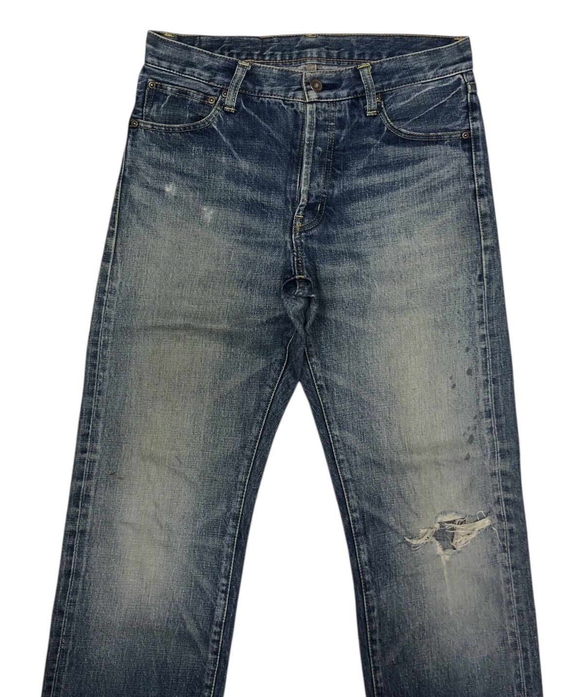 Sugar Cane Vintage Journal Standard Selvedge Jeans Distressed Denim Size US 30 / EU 46 - 3 Thumbnail