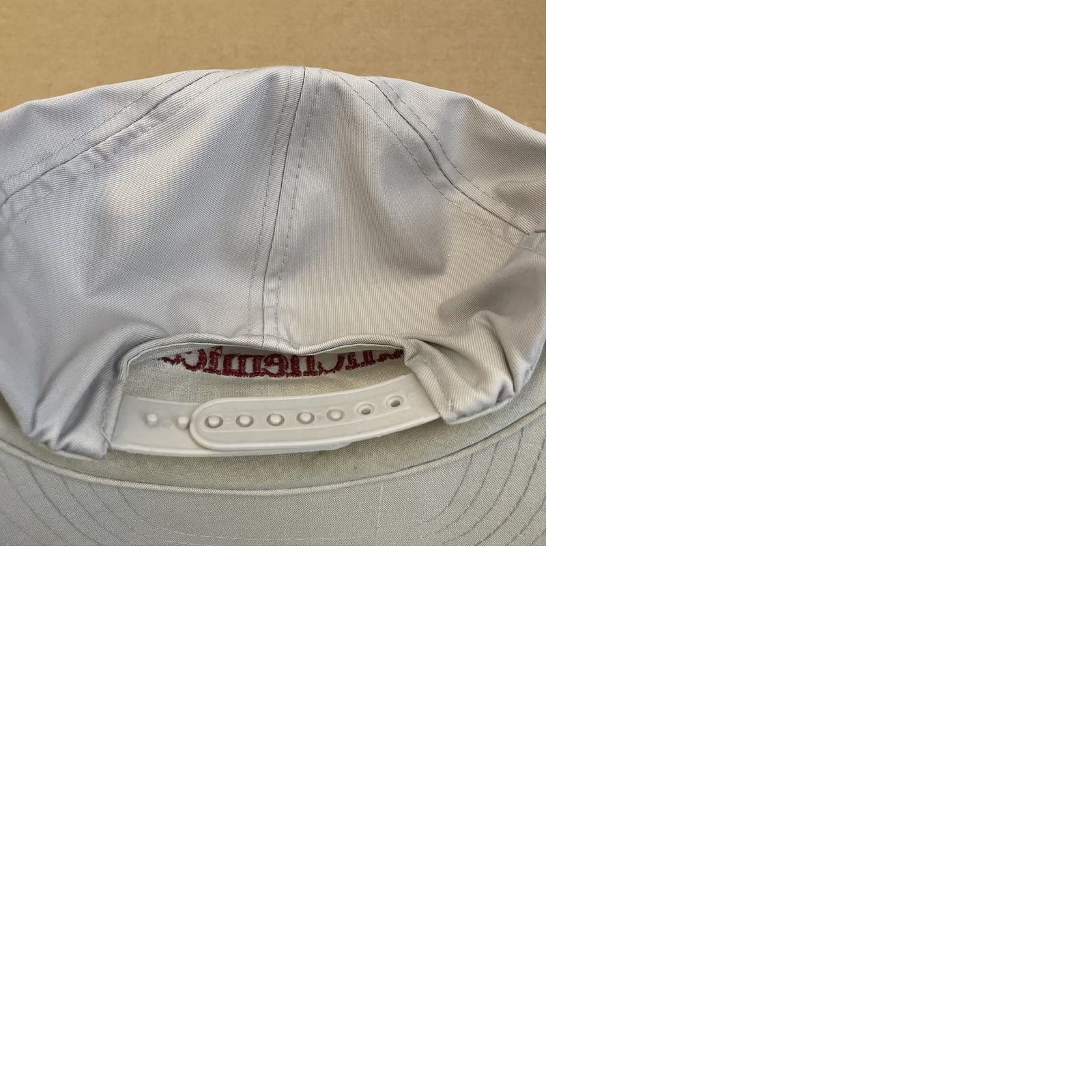 Spell Nike Sun Chemical Hat Cap Snapback Gray Corded Adjustable Logo Spell Out Rope Mens Size ONE SIZE - 9 Thumbnail