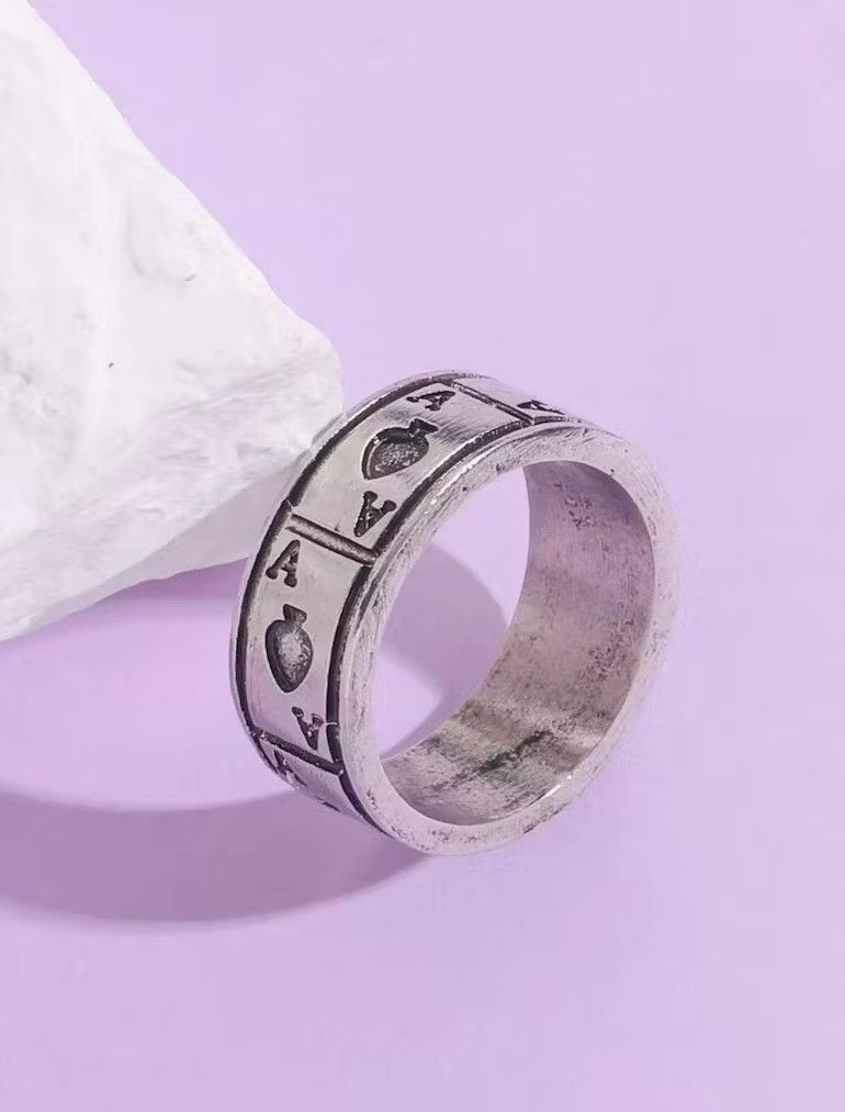 Jewelry × Vintage Vintage Ace of Cards Ring Size ONE SIZE - 3 Thumbnail