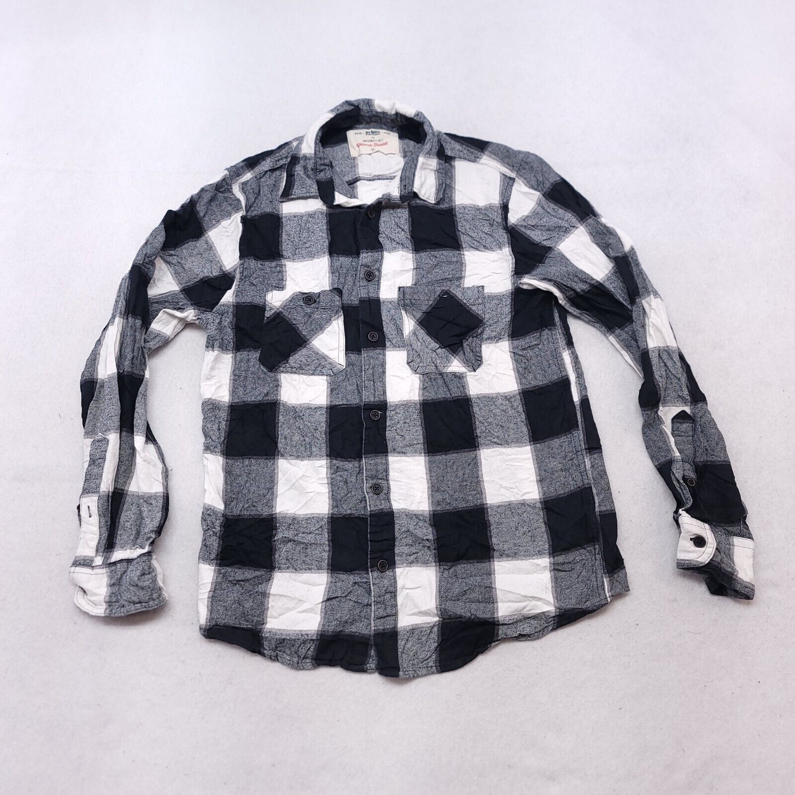 Urban Pipeline Urban Pipeline Gingham Flannel Shirt Mens Size Small S Gray Size US S / EU 44-46 / 1 - 2 Thumbnail