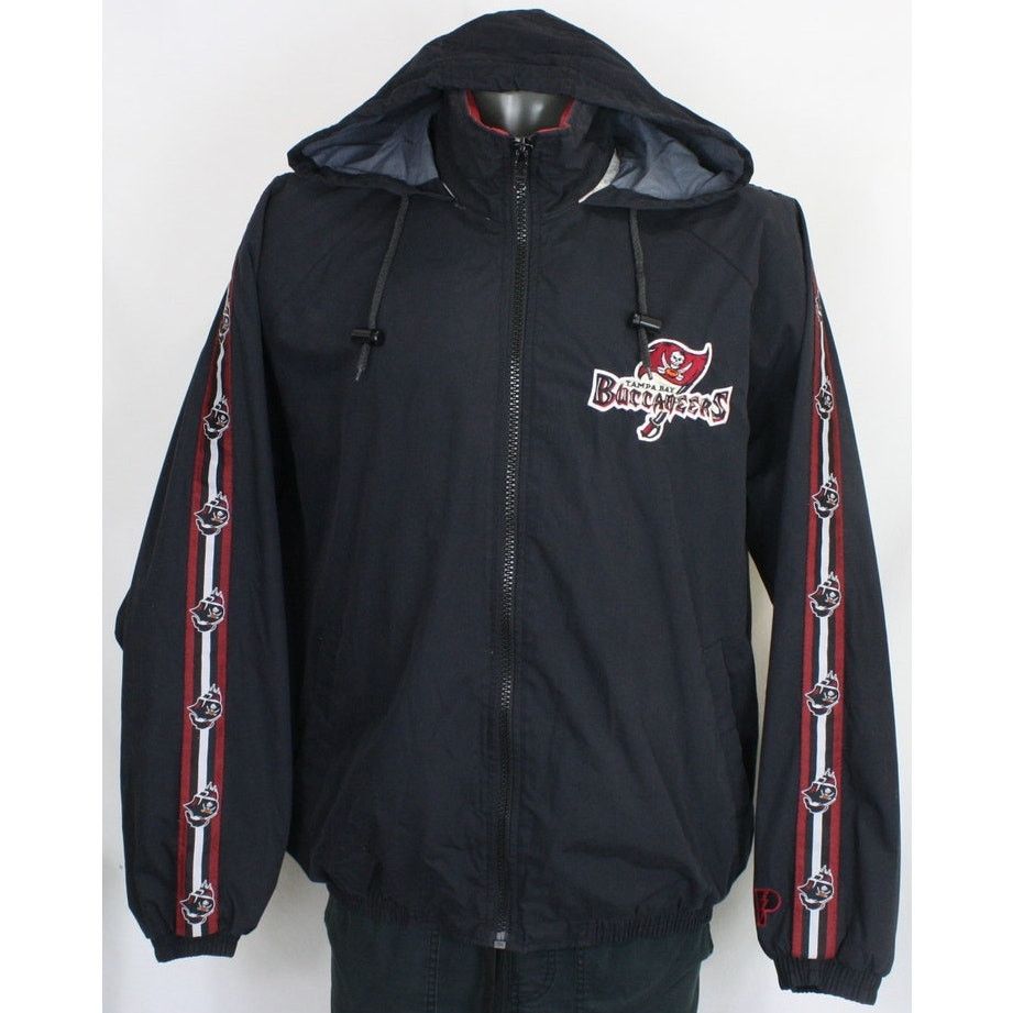 NFL × Pro Player × Vintage Vintage Tampa Buccaneers Spell Out Hooded Y2K Windbreaker Size US L / EU 52-54 / 3 - 2 Thumbnail