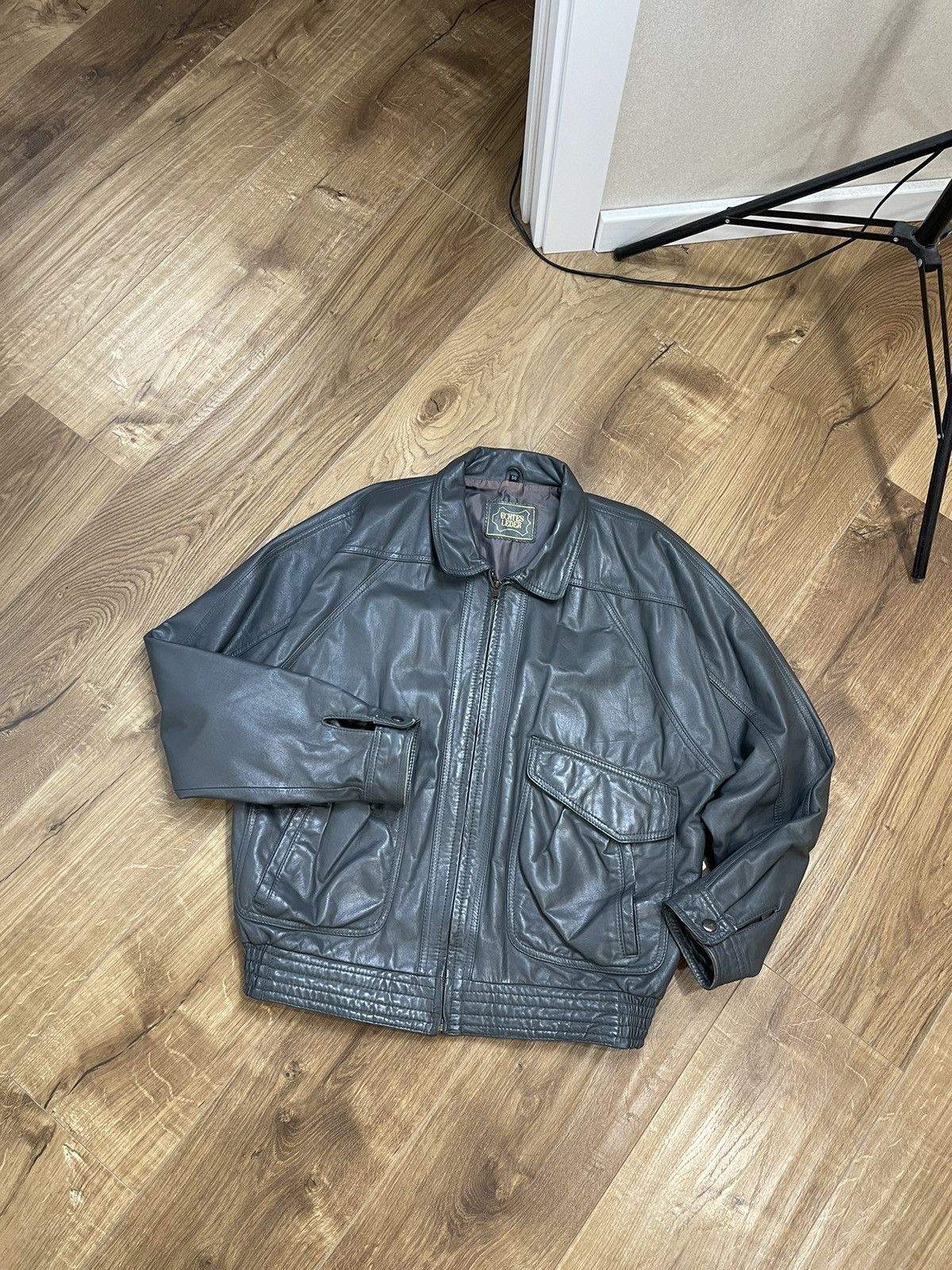 Vintage Y2K Aviator Top Gun Genuine Leather Jacket Bomber