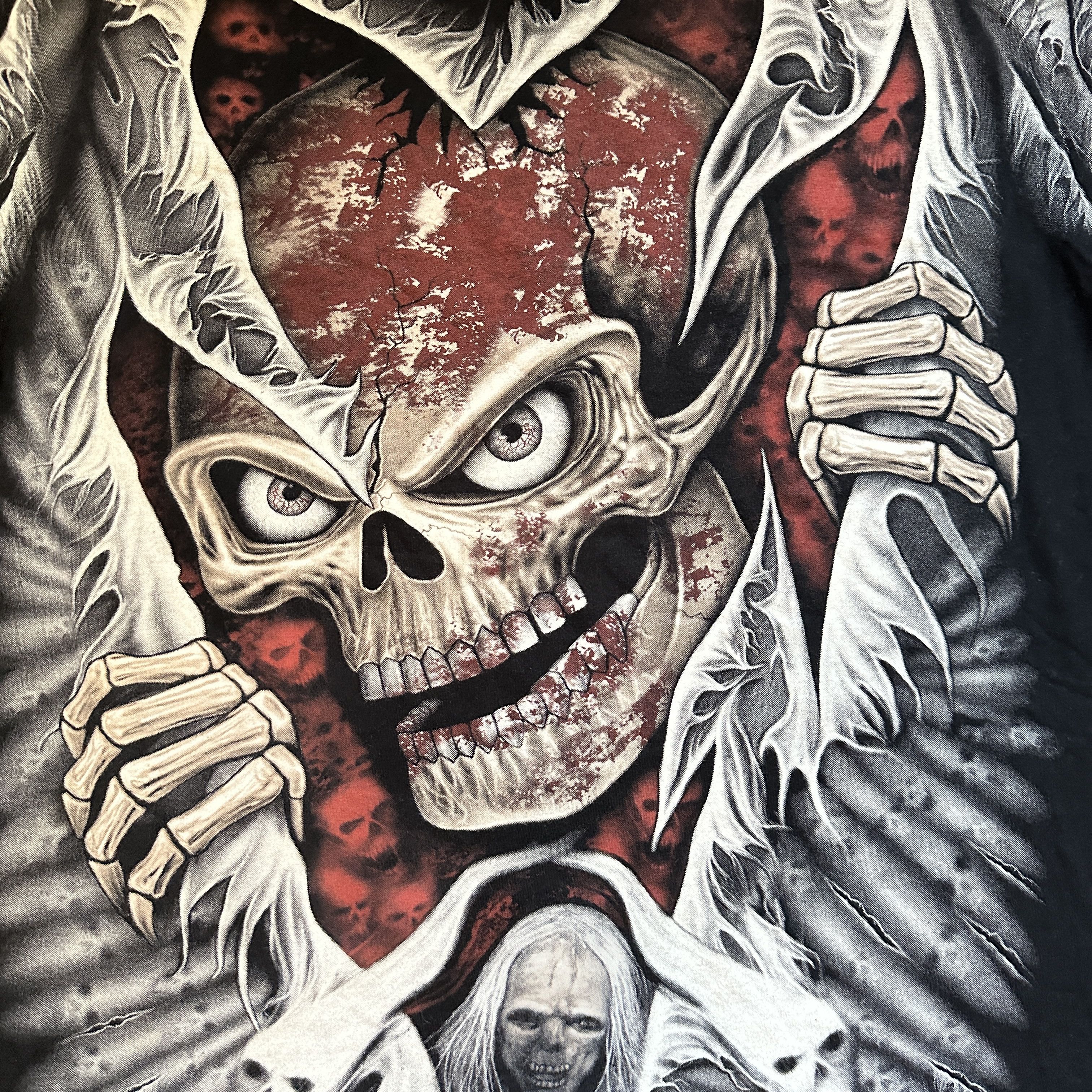 Rap Tees 90s Rock Eagle Skull Double Sided Single Stitch T-Shirt L Size US L / EU 52-54 / 3 - 4 Thumbnail