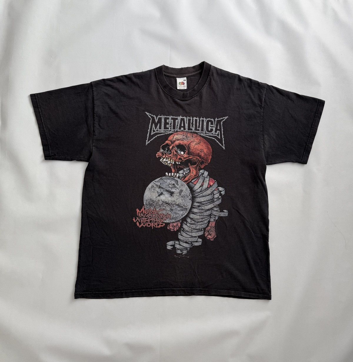 Metallica × Vintage Vtg Metallica FEAR OF GOD FOG FIXXXER Pushead