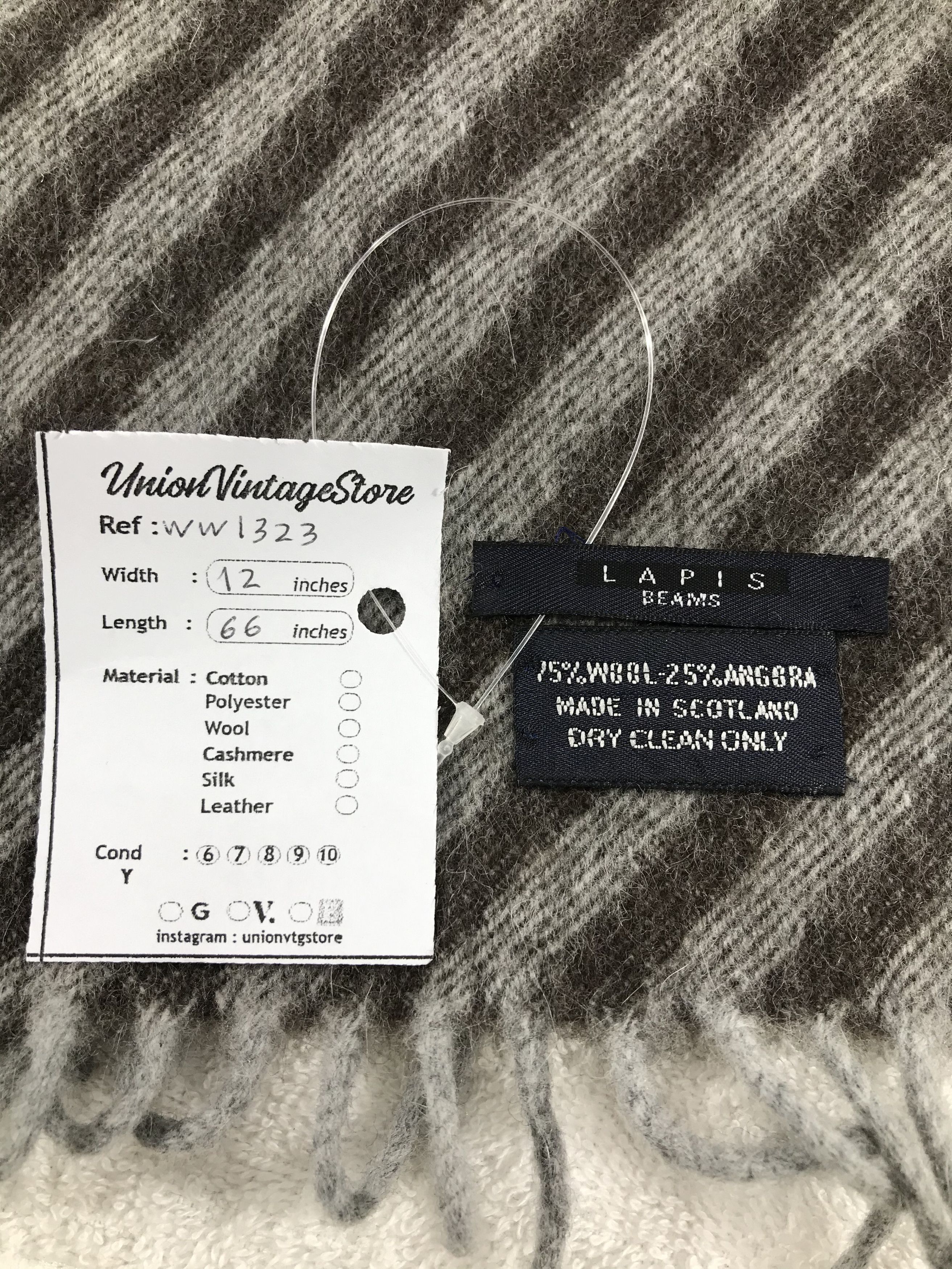Beams Plus × Vintage Beams Scarf / Muffler / Neckwear - WW1323 Size ONE SIZE - 5 Thumbnail