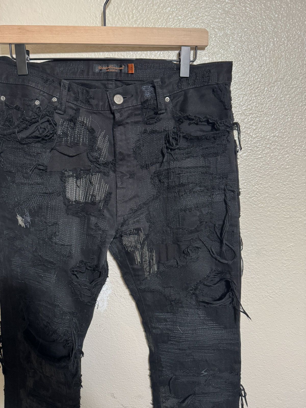Undercover AWO5 Undercover Black 85 Denim Size US 32 / EU 48 - 3 Thumbnail