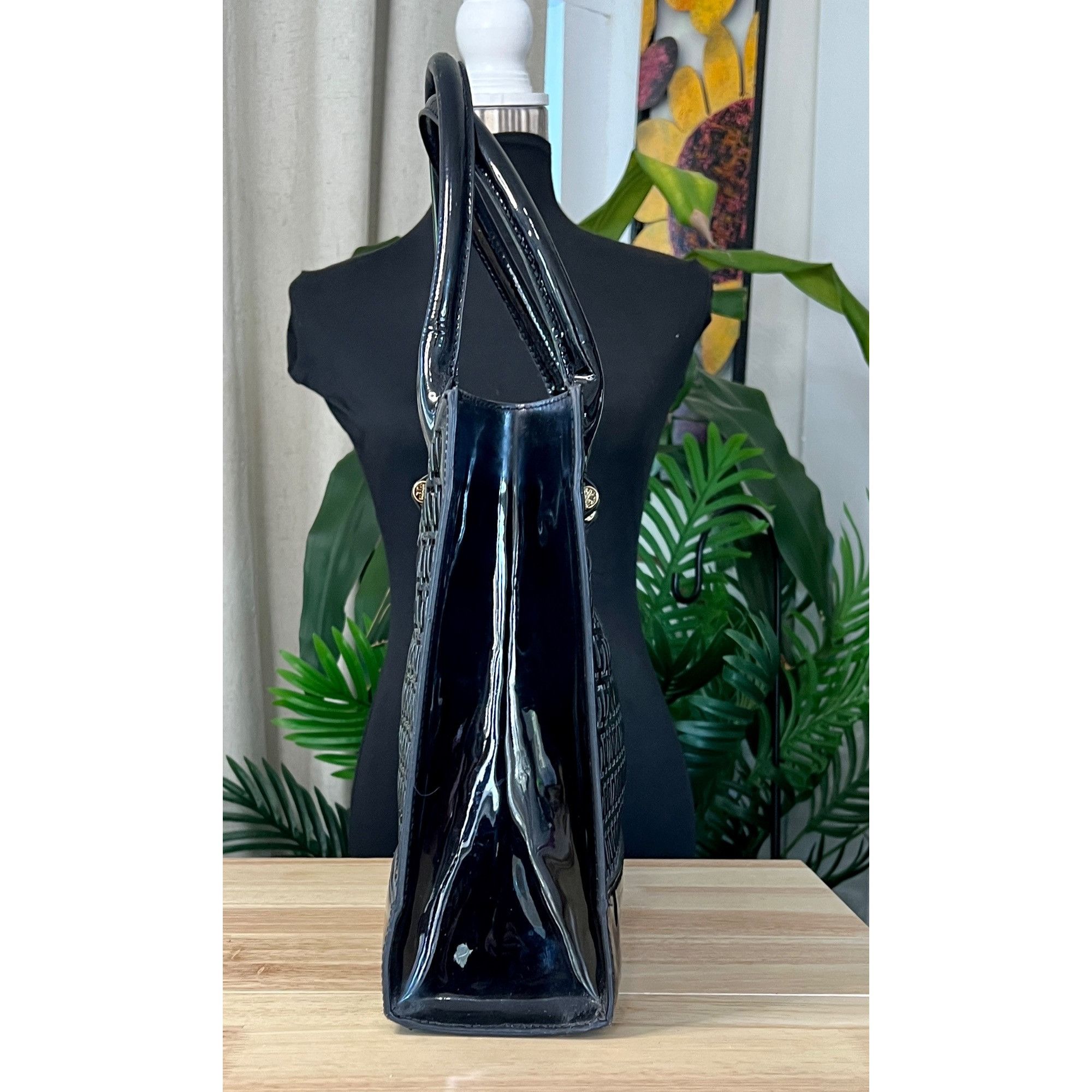 Tory Burch ✺✺ AUTHENTIC TORY BURCH Black Robinson Cut Out Tote ✺✺ Size ONE SIZE - 5 Thumbnail