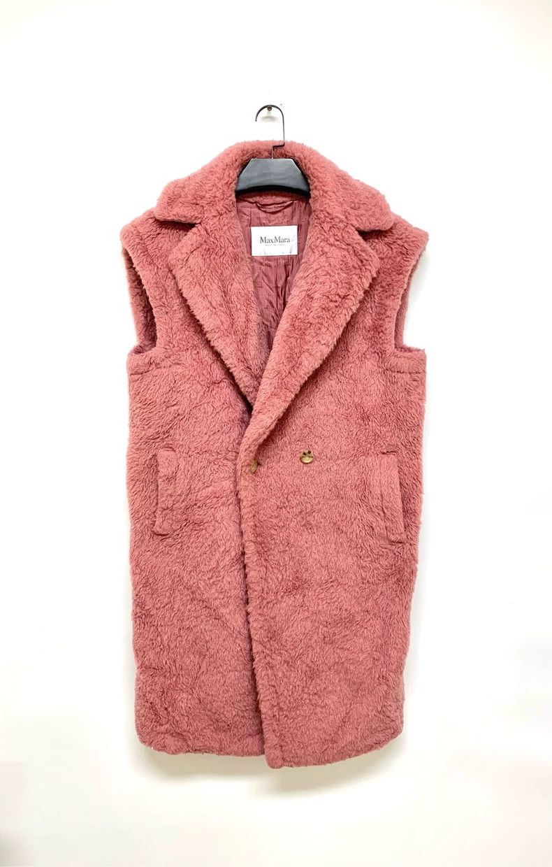 Max Mara Max Mara Pink Teddy Vest Size S / US 4 / IT 40 - 1 Thumbnail