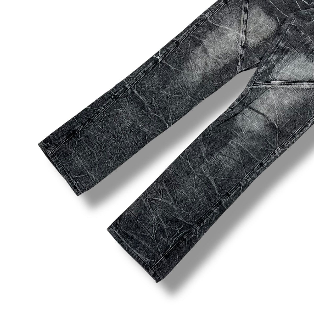 Hysteric Glamour Flared🔥Avail Avantgarde Scratches Artistik 3D Effect Denim Size US 30 / EU 46 - 4 Thumbnail
