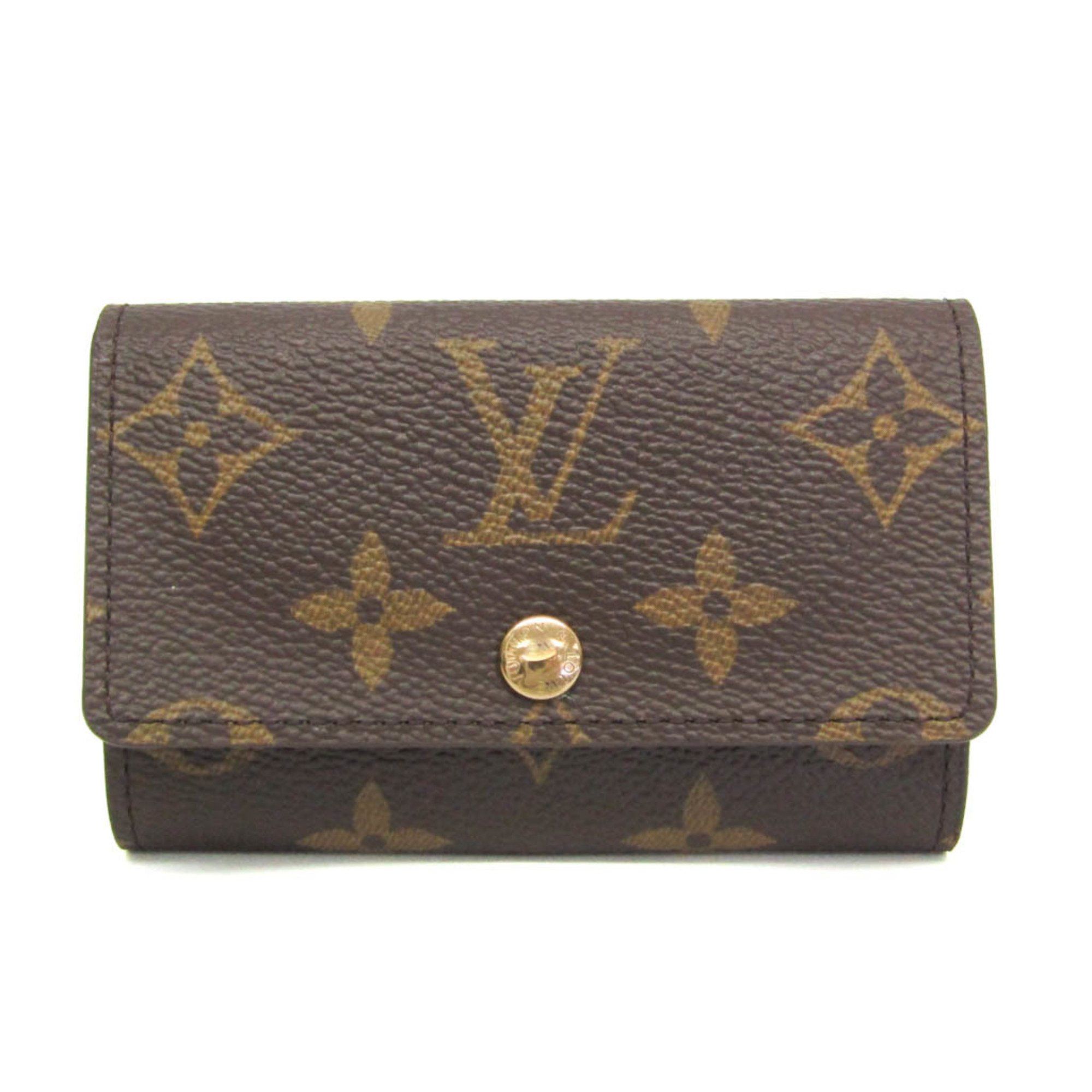 Louis Vuitton Monogram Key Holder 6 M62630 Men,Women Monogram Key Case Brown