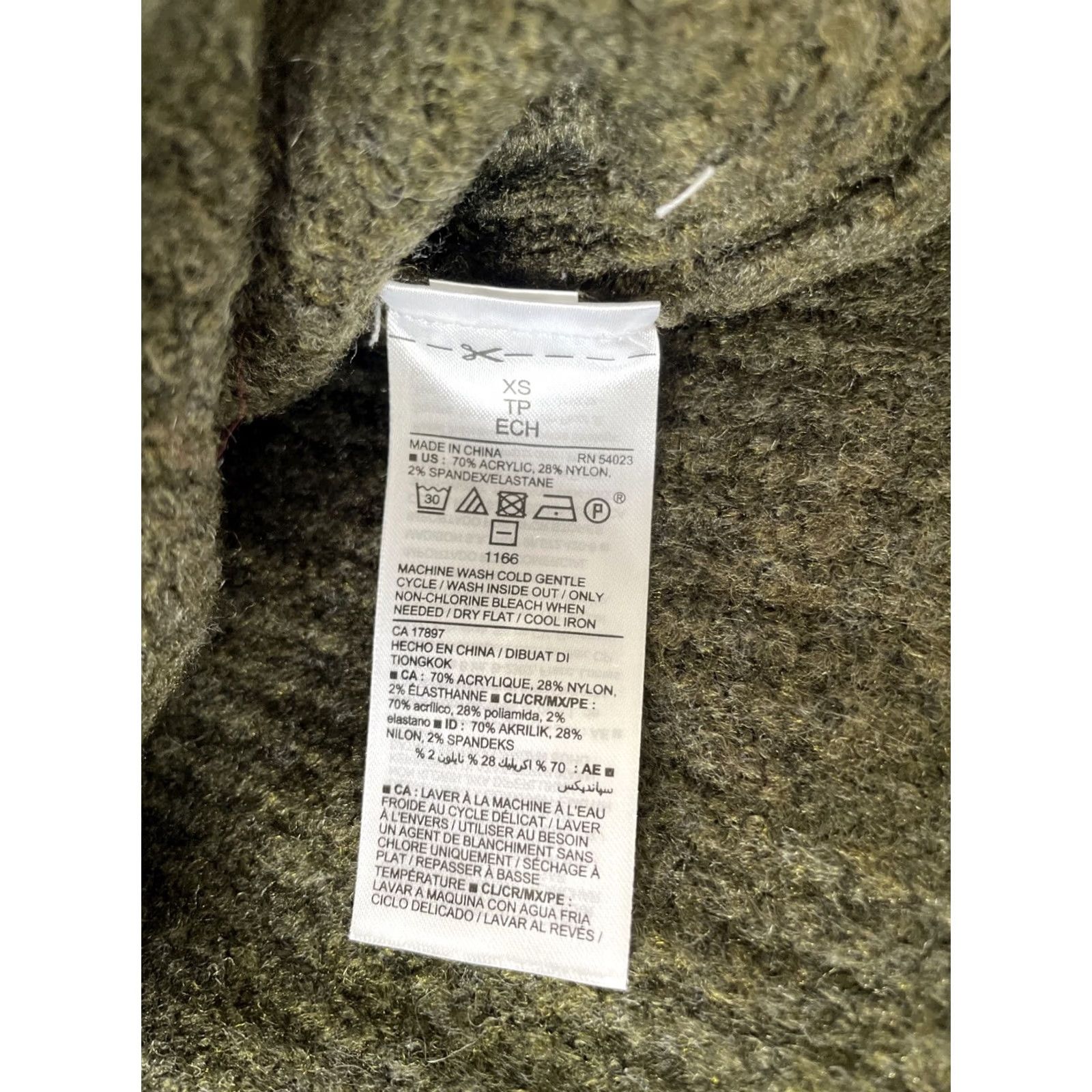 Old Navy Old Navy Pullover Sweater Women XS Green Knit Ribbed - Long Sleeve, Crew/NV? Size XS / US 0-2 / IT 36-38 - 7 Thumbnail
