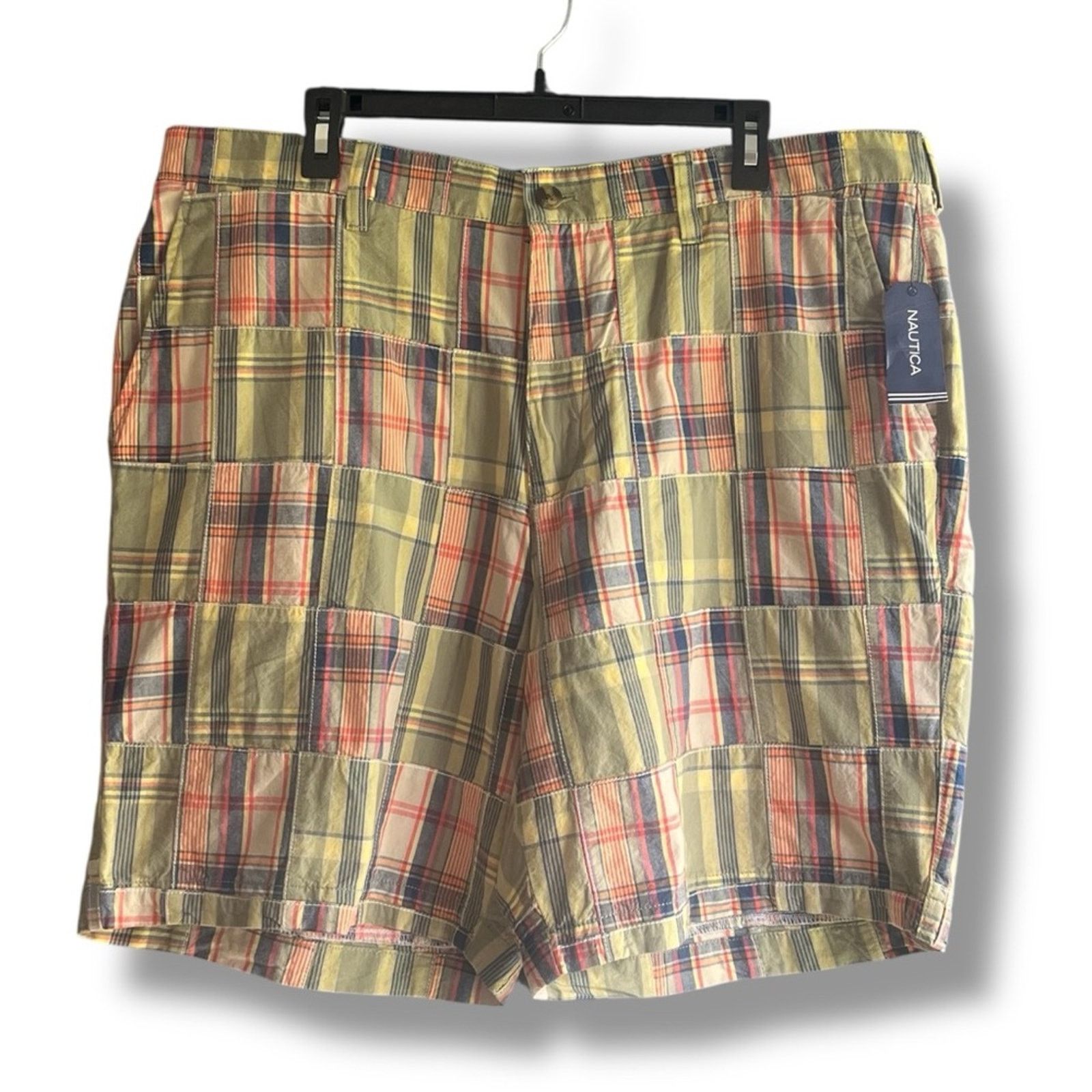 Nautica Nautica Sagefields Spring men's plaid patchwork shorts NEW Size US 38 / EU 54 - 2 Thumbnail