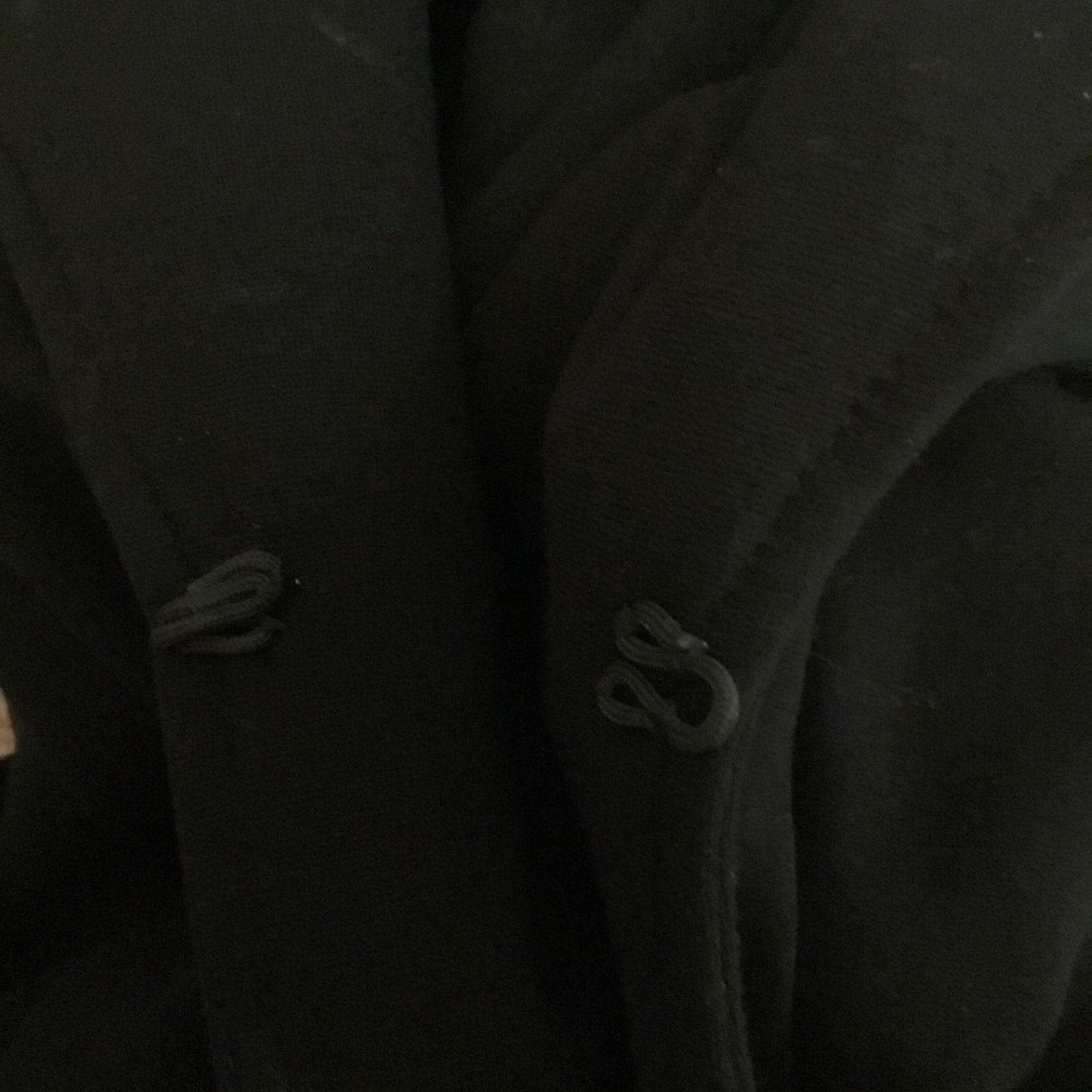 Chicos Chico's Black Double Row Hood w/ Eye Closure Blazer Size M / US 6-8 / IT 42-44 - 13 Thumbnail