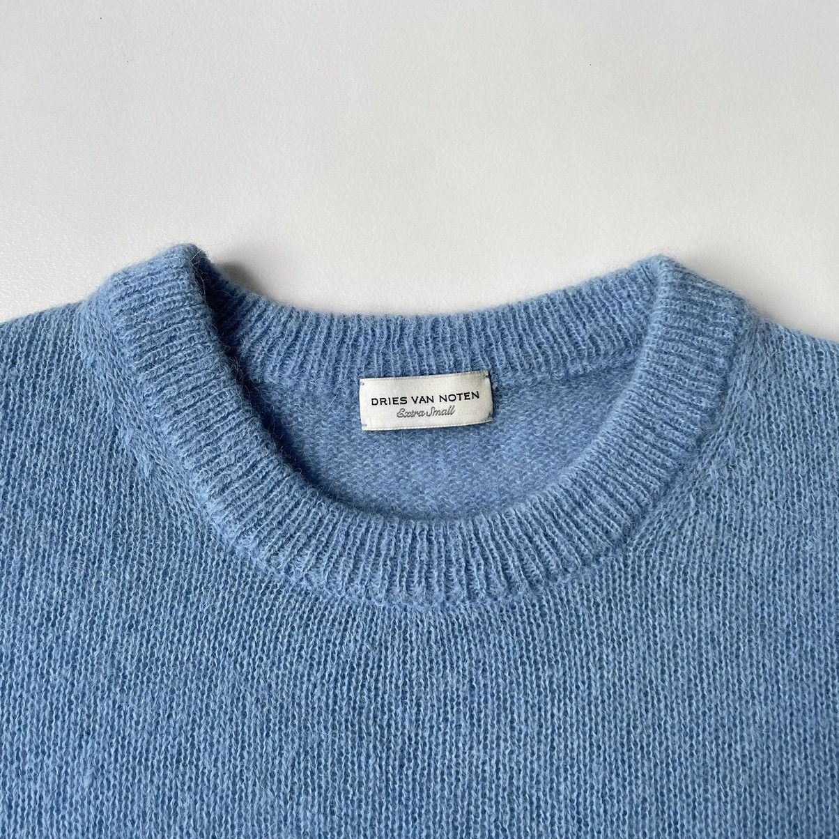 Dries Van Noten Brushed Alpaca Wool Cropped Sweater Size US M / EU 48-50 / 2 - 3 Thumbnail