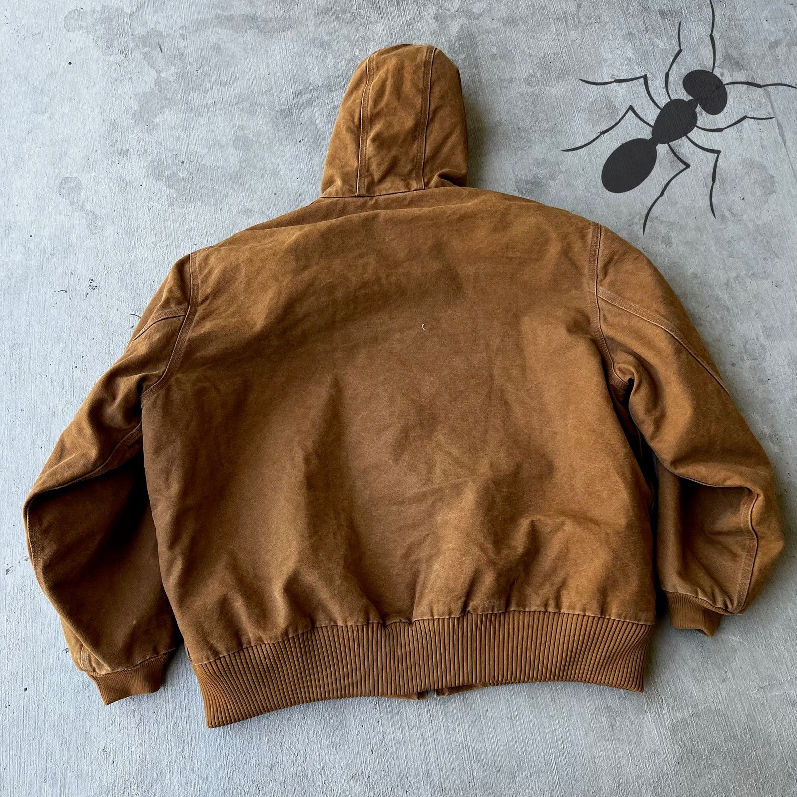 Carhartt × Vintage Carhartt J130 BRN brown hooded work wear jacket Size US XXL / EU 58 / 5 - 4 Thumbnail