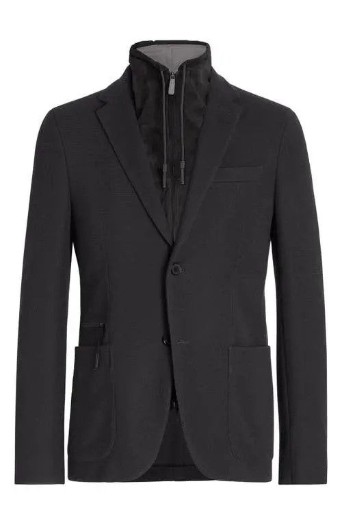 Ermenegildo Zegna o1s1rm0325 RUDC60A7 Jacket in Black Size US M / EU 48-50 / 2 - 1 Thumbnail