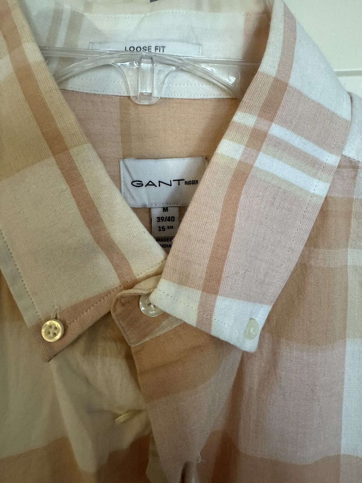 Gant Rugger Gant Rugger Pink and white madras shirt Size US M / EU 48-50 / 2 - 1 Thumbnail