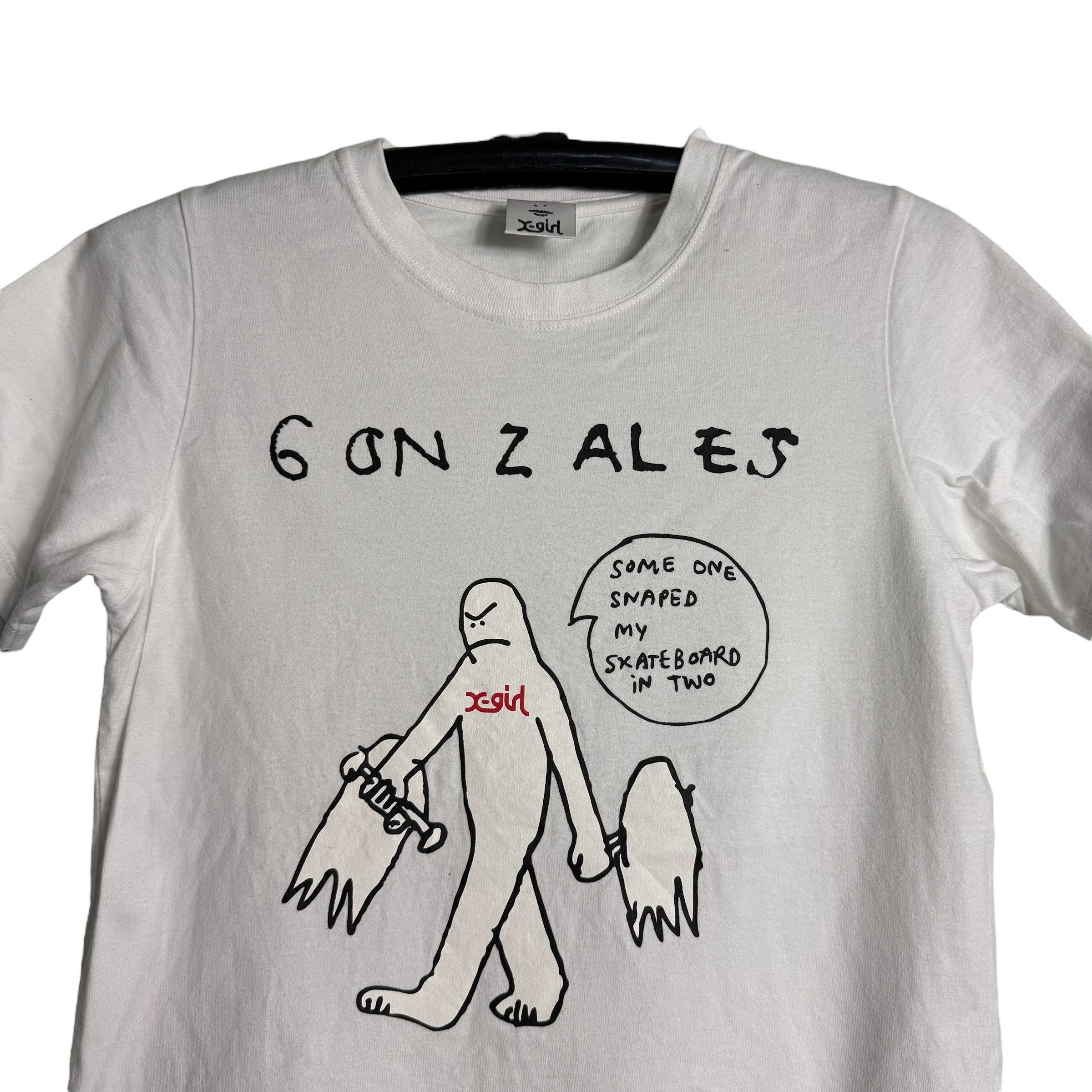 X-Girl 🔥RARE🔥X-Girl x Mark Gonzales Streetwear T-shirt Size XS / US 0-2 / IT 36-38 - 3 Thumbnail