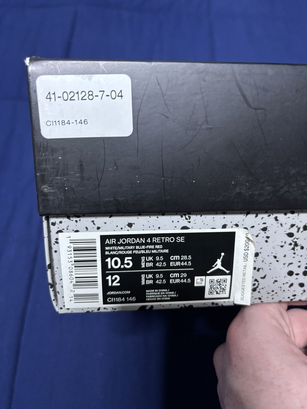 Jordan Brand Jordan 4 Retro SE What The 4 2019 Size 10.5 Size US 10.5 / EU 43-44 - 9 Thumbnail