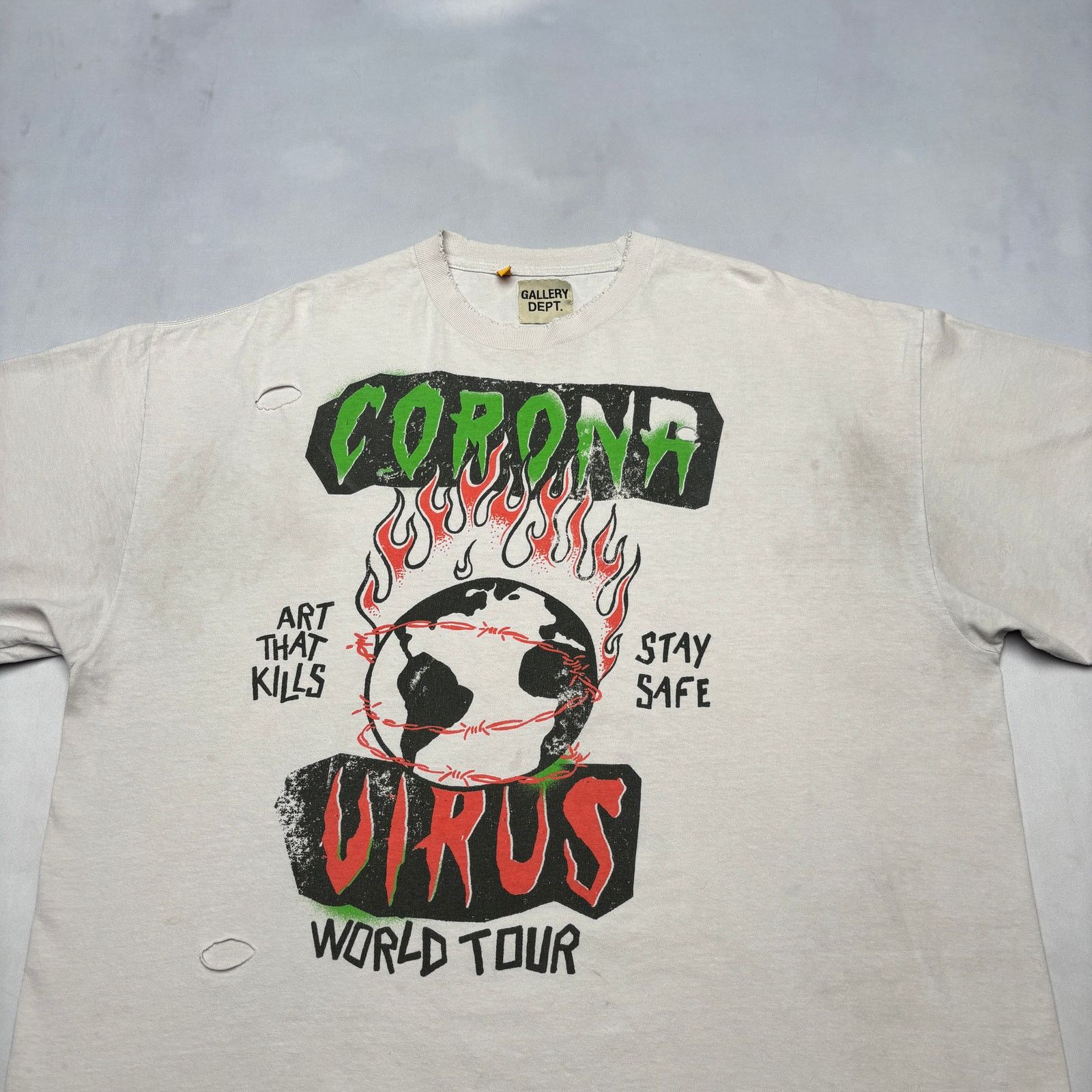 Gallery Dept. Gallery Dept. ATK Corona Tour Boxy T-shirt Men's 2XL Size US XXL / EU 58 / 5 - 2 Thumbnail
