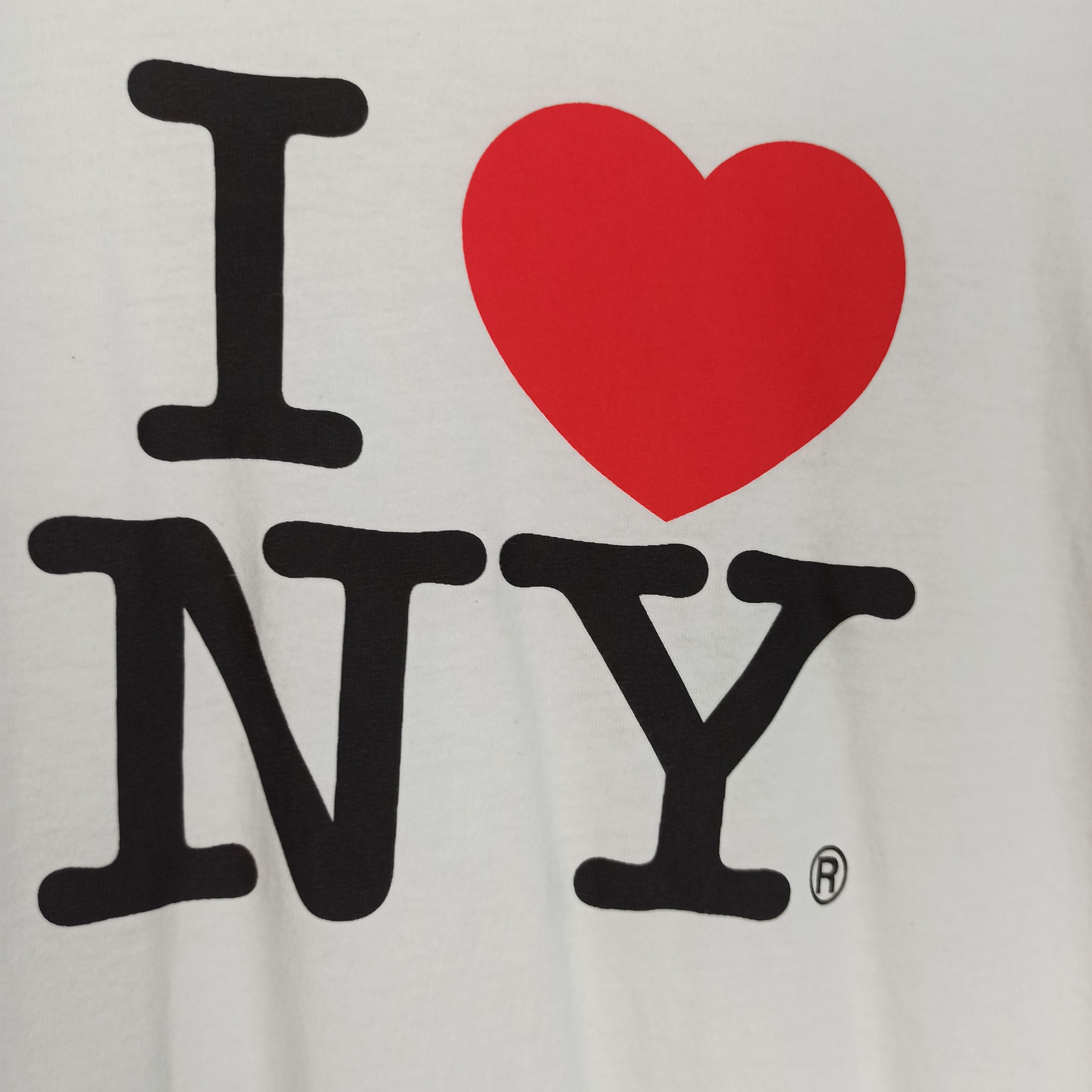 Fruit Of The Loom Vintage I love NY Tshirt Size US L / EU 52-54 / 3 - 3 Thumbnail