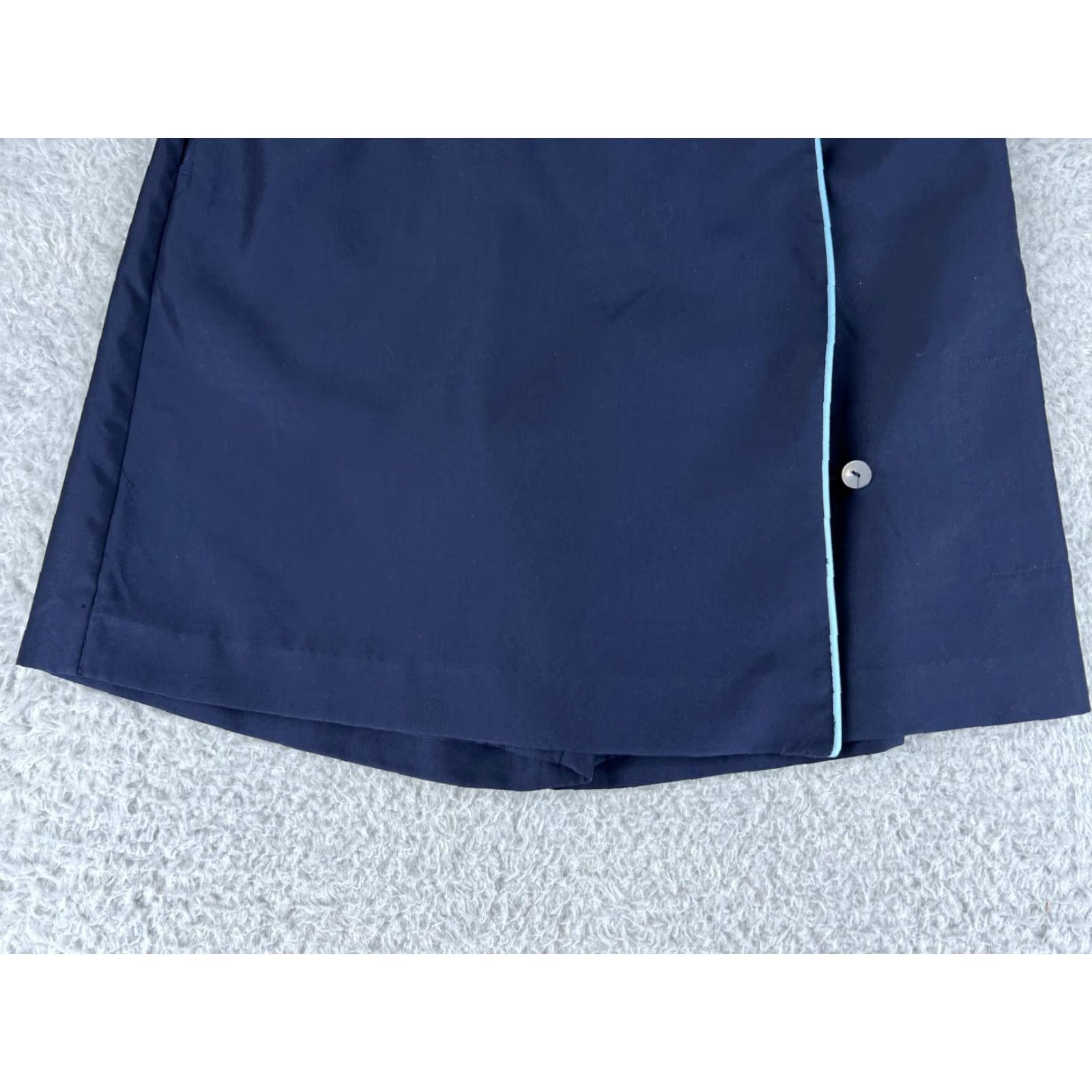 Vintage VINTAGE Duck Head Skirt Womens 6 Navy Blue DHX-DRY Fabric Polyester Blend Skort Size 28" / US 6 / IT 42 - 4 Thumbnail