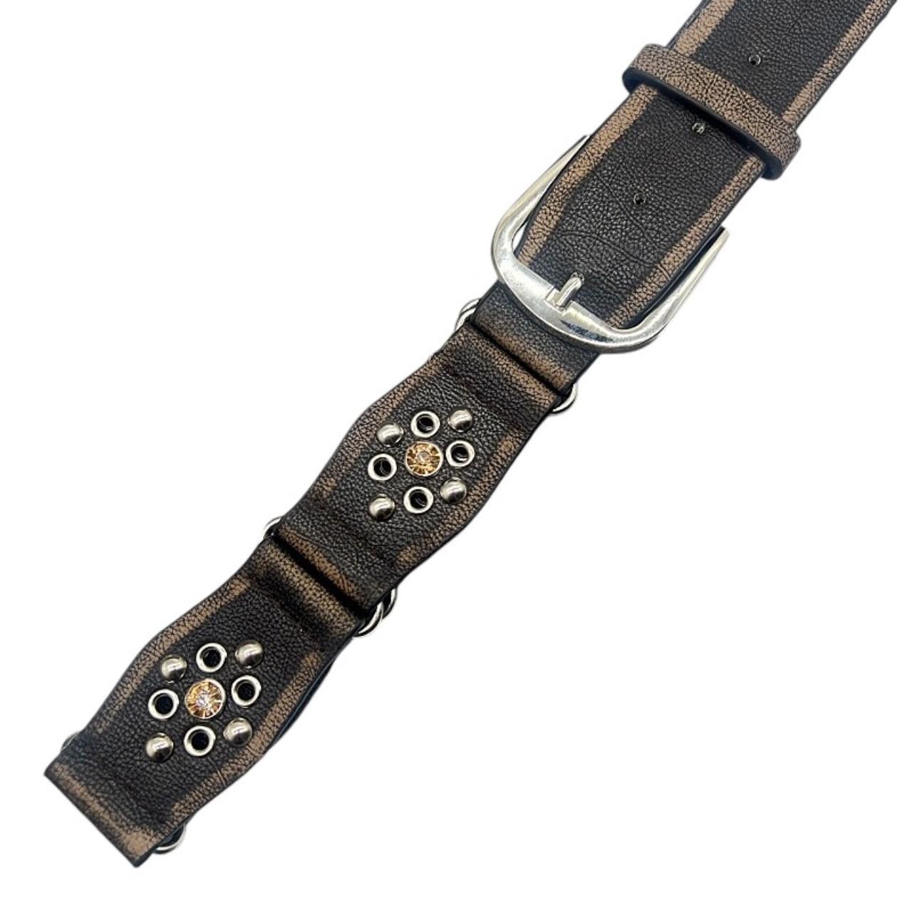 Japanese Brand Y2K Black Chunky Oversized Buckle Boho Belt Size ONE SIZE - 7 Thumbnail