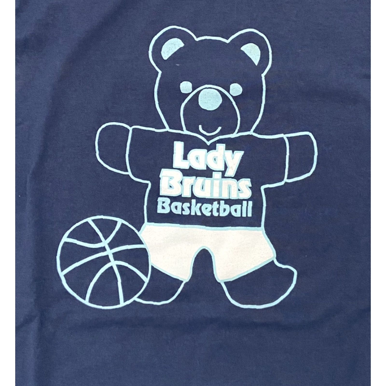 Fruit Of The Loom VINTAGE Lady Bruins T-Shirt Adult XL Basketball Teddy Bear Graphic Tee Blue 90s Bruins Ladies XL Men? Size US XL / EU 56 / 4 - 5 Thumbnail