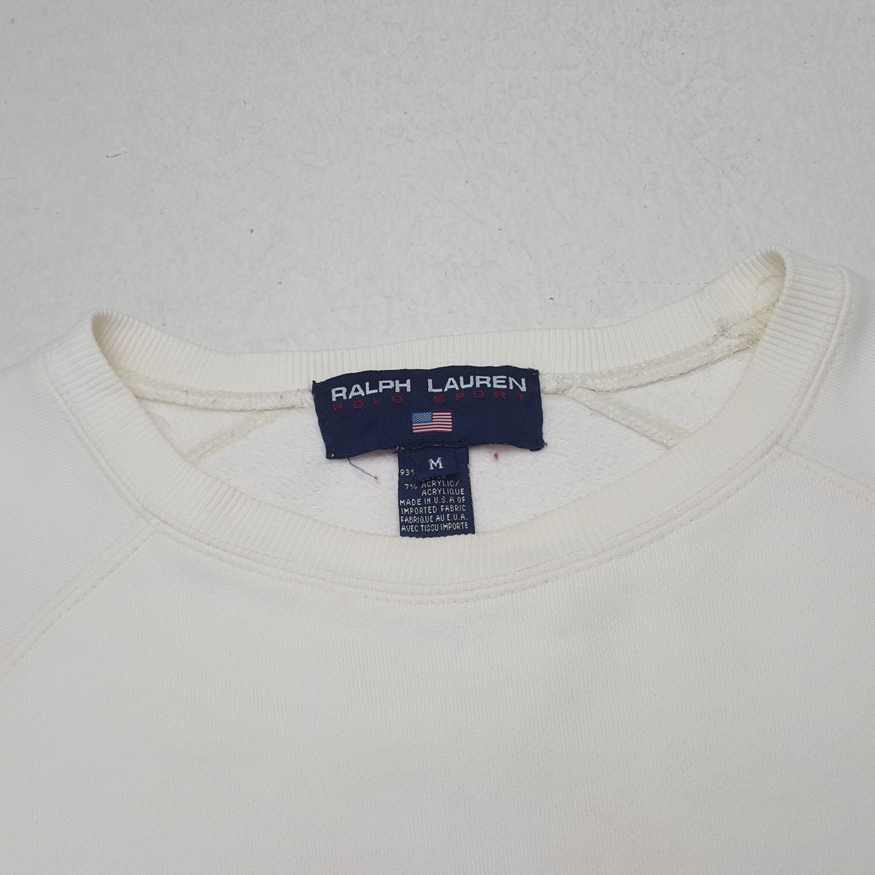 Polo Ralph Lauren × Vintage Vintage Ralph Lauren Polo Sport USA Flag Sweatshirt Size US L / EU 52-54 / 3 - 4 Thumbnail