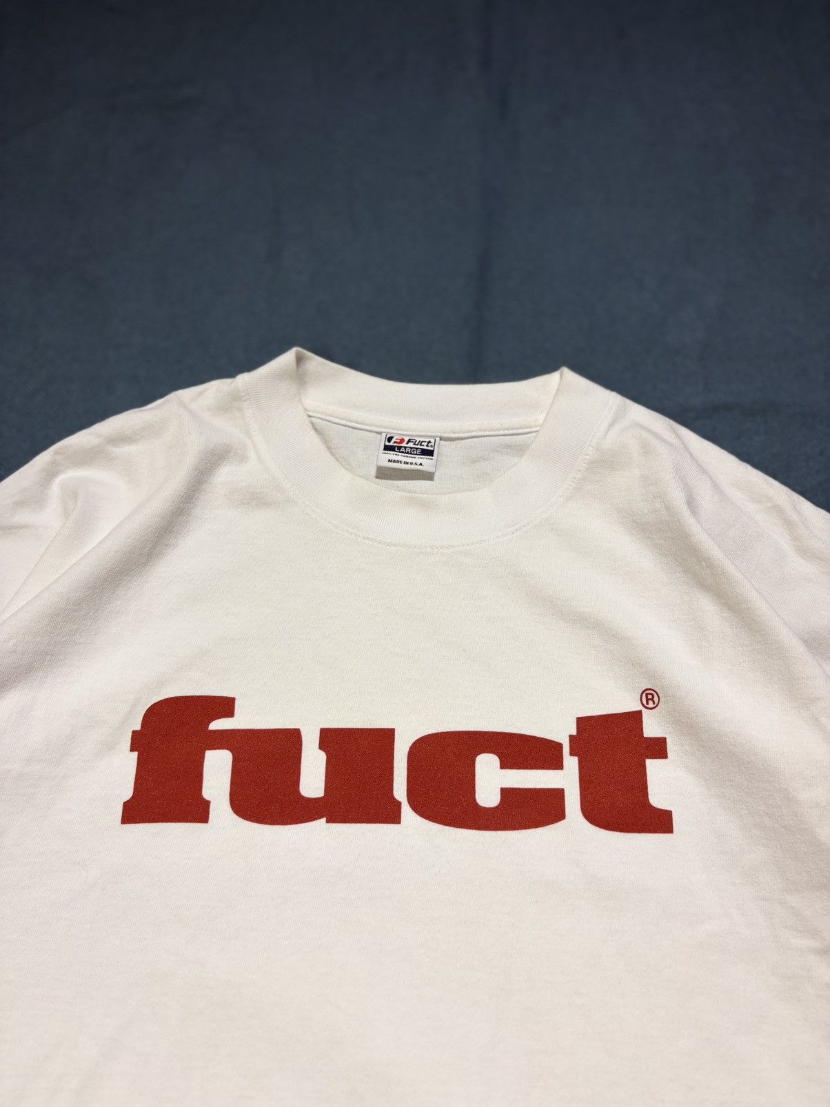 FUCT FUCT OG Logo Tee (White/Red) L Size US L / EU 52-54 / 3 - 4 Thumbnail