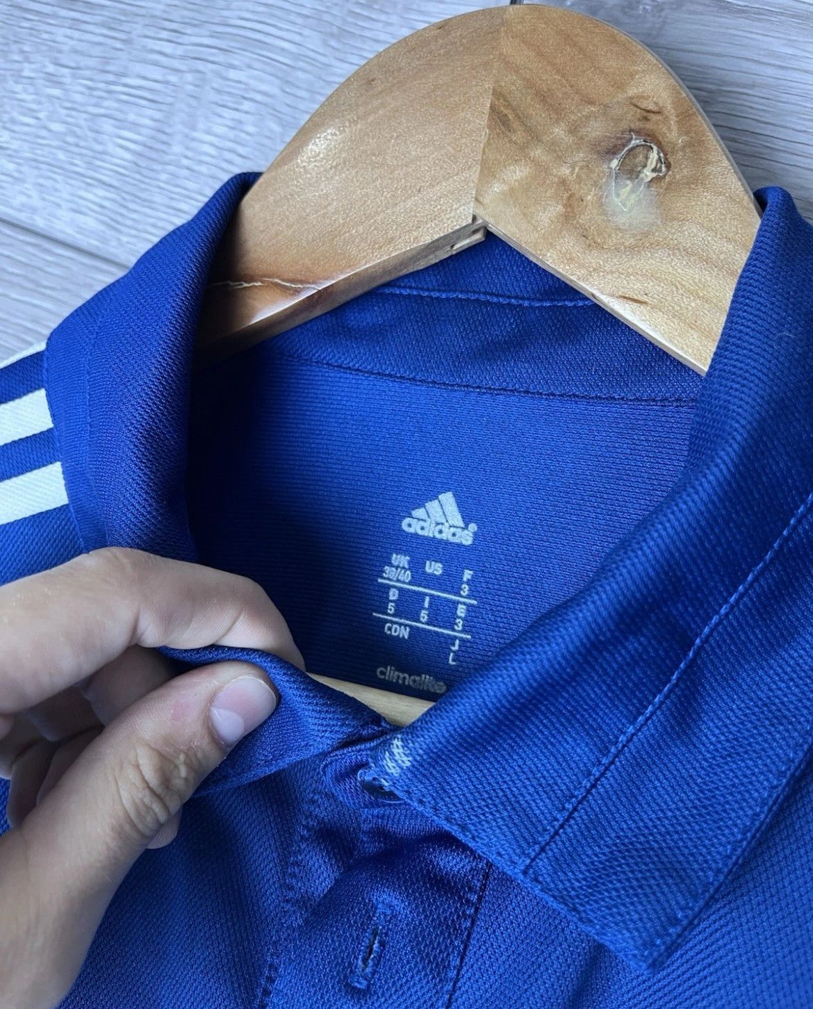 Adidas MENS POLO SOCCER JERSEY F.C CHELSEA SIZE L SAMSUNG Football Size US L / EU 52-54 / 3 - 6 Thumbnail