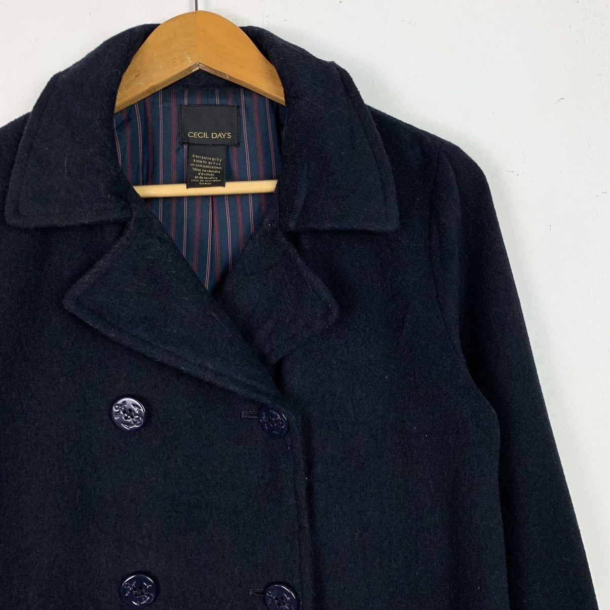 Designer × Japanese Brand × Vintage Vintage Japanese Brand Peacoat Wool Blazers Size US M / EU 48-50 / 2 - 5 Thumbnail