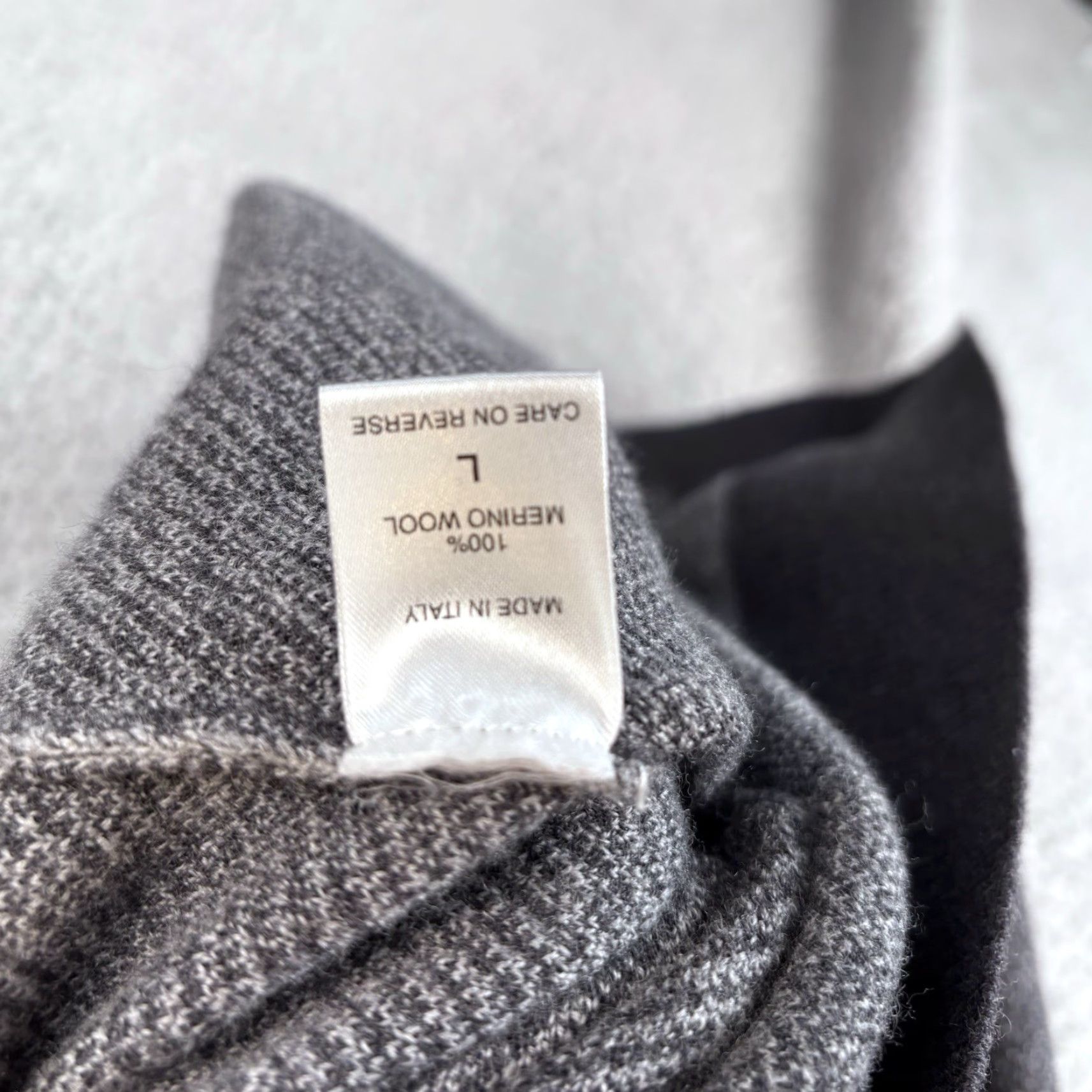 Vintage HAGEN Sweater Mens L Charcoal Quarter Zip Merino Wool Mock Neck Pullover Knit Wool Zipper Regular Knit Winter Fall Spring Italy Mens Size US L / EU 52-54 / 3 - 4 Thumbnail