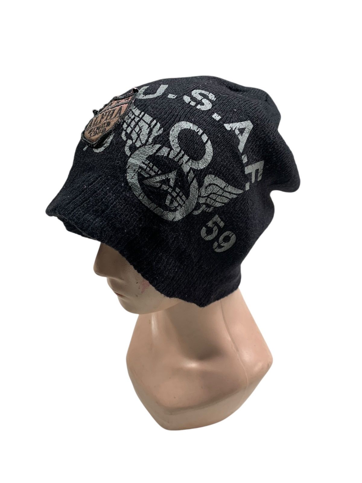 Japanese Brand × Kapital × Vintage Alpha industri u.s.a.f 1959 Beanie Hats RARE Size ONE SIZE - 1 Thumbnail
