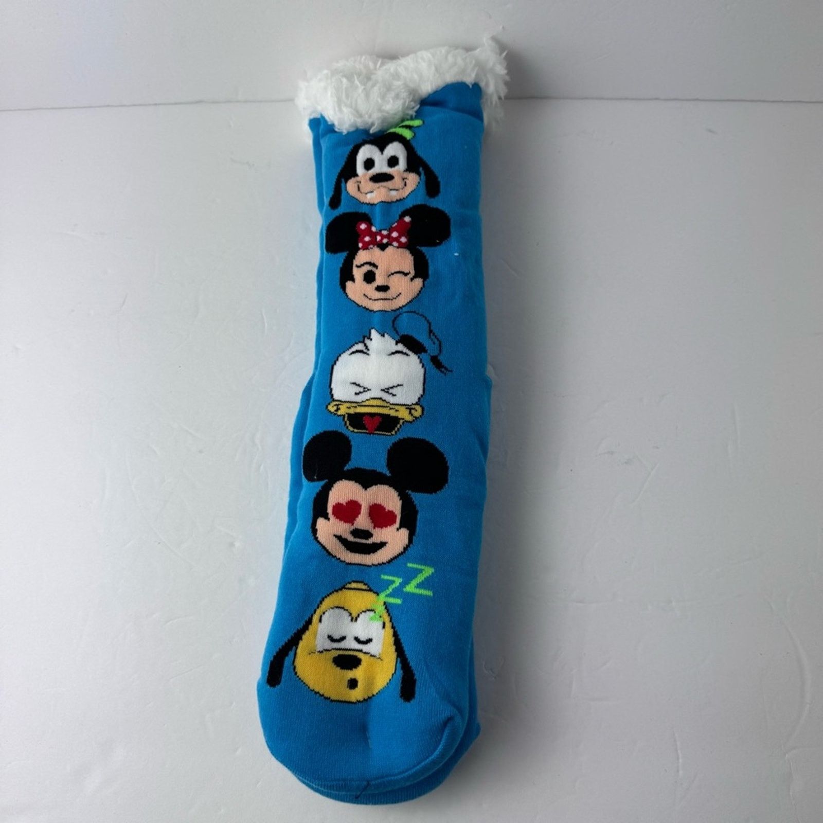 Disney Disney Mickey Minnie Pluto Donald Fur Lined Socks W 4-10 Size ONE SIZE - 8 Thumbnail