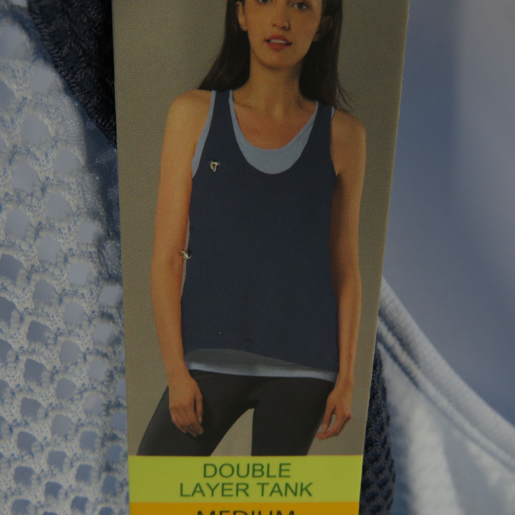 Other Tangerine Women's Double Layer Tank Top Medium Blue NWT Size M / US 6-8 / IT 42-44 - 4 Thumbnail